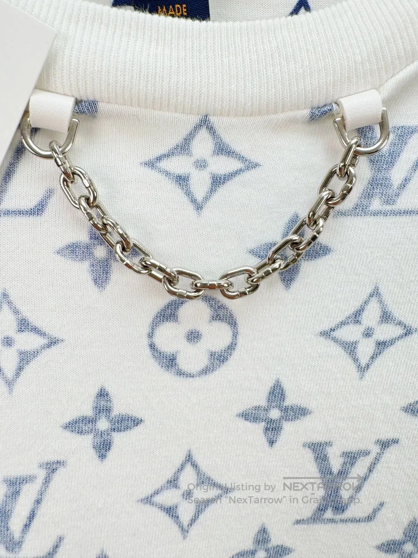 Louis Vuitton Louis Vuitton Blue Monogram Short Sleeve Top. Size US L / EU 52-54 / 3 - 4 Thumbnail