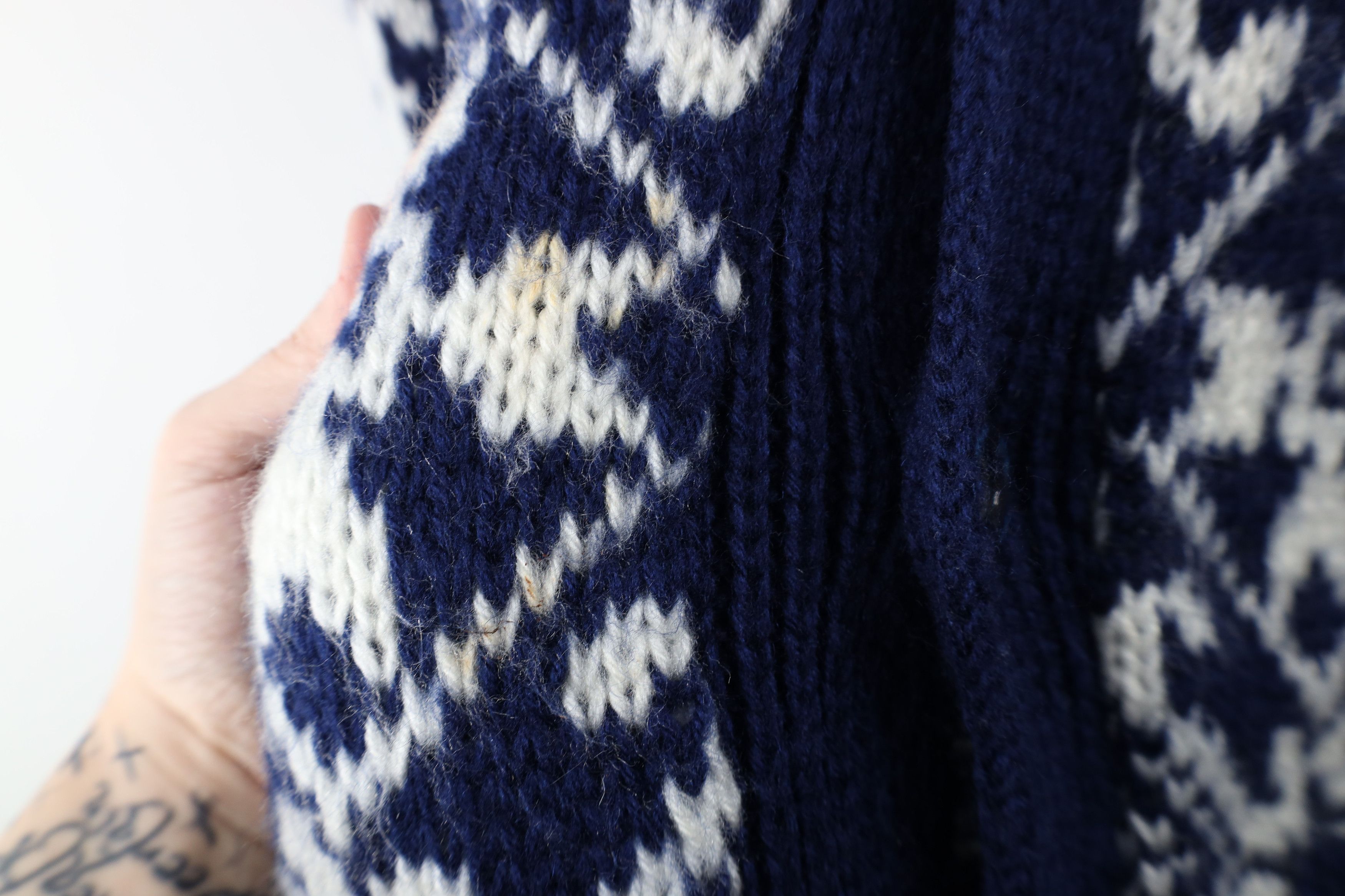 Vintage Vintage 90s Streetwear Crochet Knit Cardigan Sweater Size US L / EU 52-54 / 3 - 6 Thumbnail