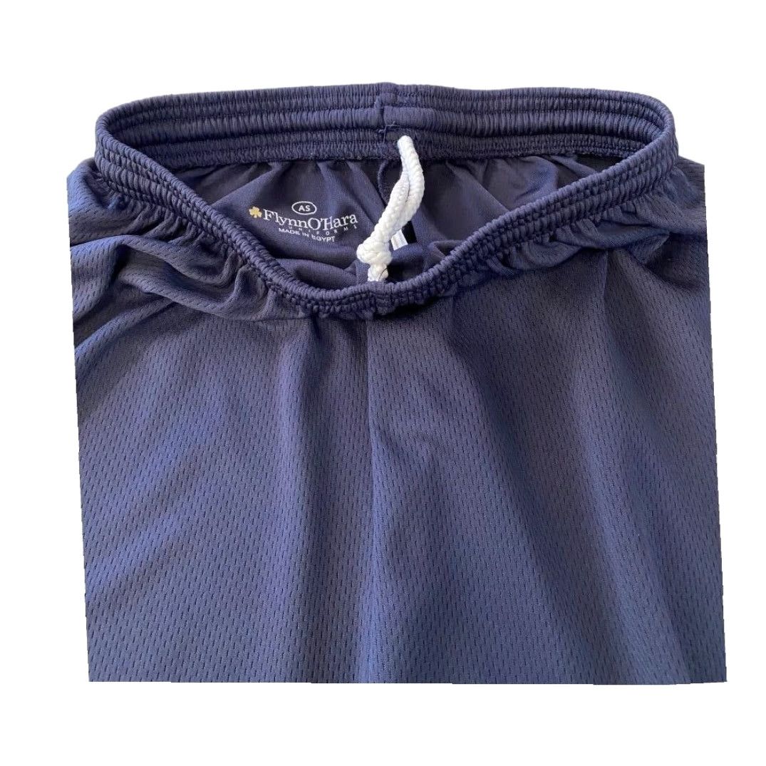 Vintage VINTAGE Flynn O'Hara Men's Navy Blue Athletic Shorts Pull On Elastic Drawstring Short, Small, Regular, Blue, Athletic, Men Size US 29 - 2 Thumbnail