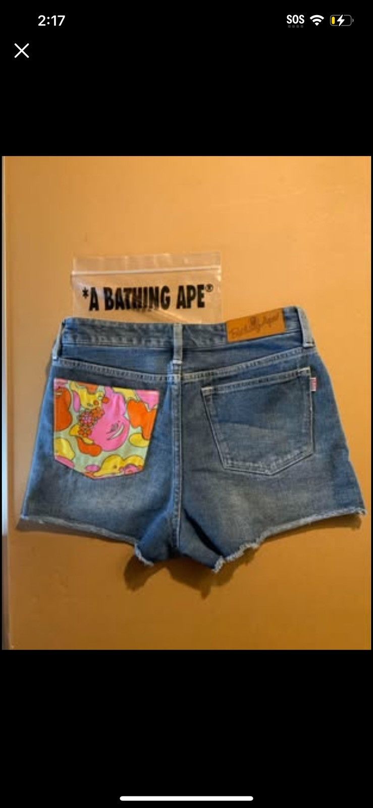 Bape Bape Jean shorts Size 27" / US 4 / IT 40 - 2 Thumbnail