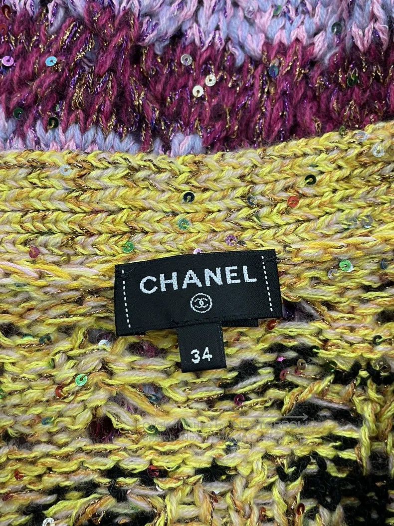 Chanel Chanel 24C Colour Sequin Coconut Grove Knitted Cardigan c Size XXS / US 00 / IT 34 - 4 Thumbnail