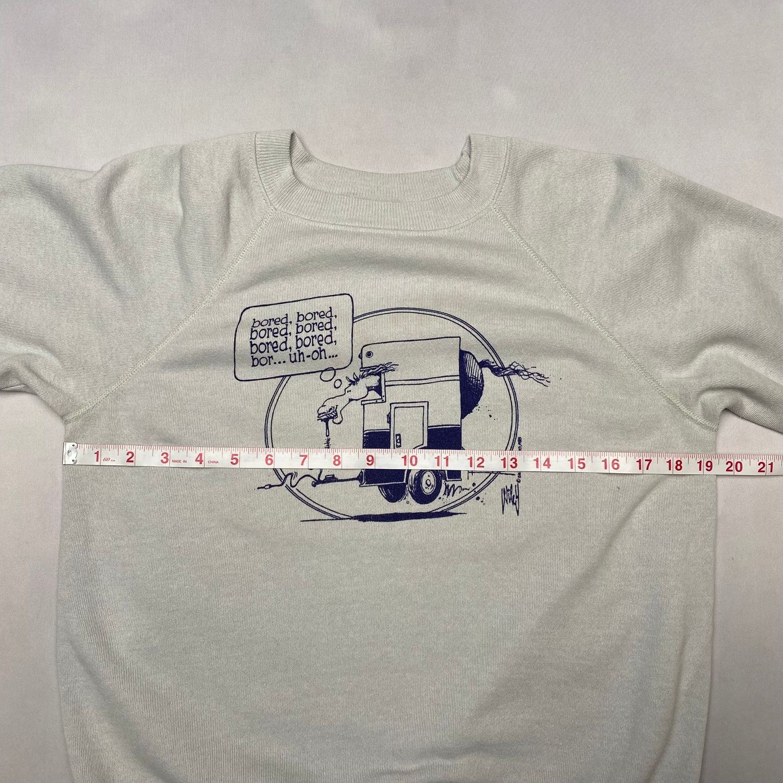 Hanes × Vintage VTG 1985 The Wiley Works Horse Cartoon Sweatshirt Men's M Size US M / EU 48-50 / 2 - 8 Thumbnail