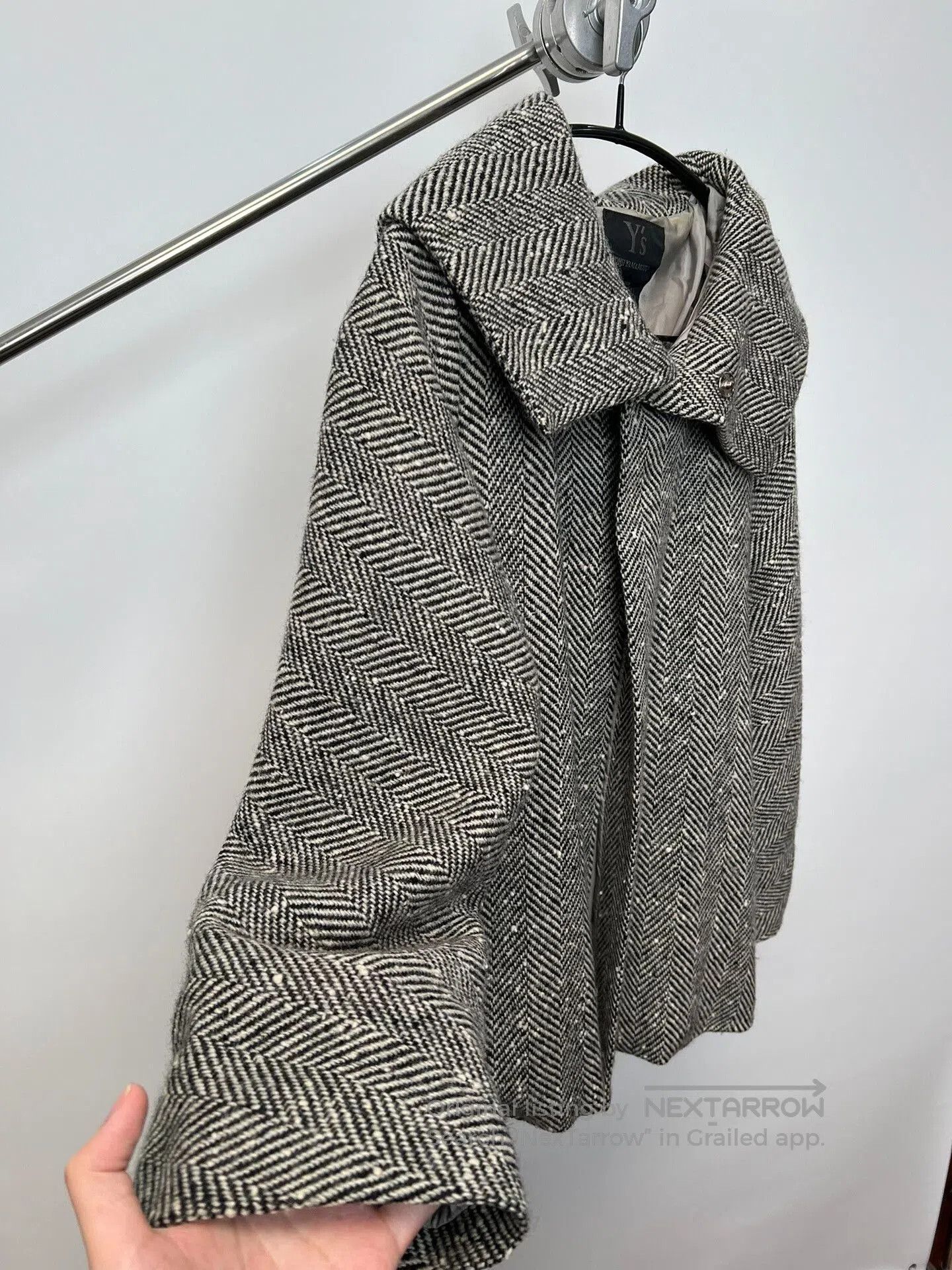 Yohji Yamamoto Yohji Yamamoto Houndstooth Cape Coat. Size XL / US 12-14 / IT 48-50 - 4 Thumbnail