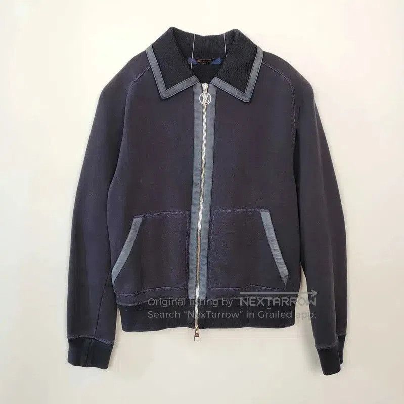 Louis Vuitton Louis Vuitton Navy Blue Leather Women's Jacket . Size XS / US 0-2 / IT 36-38 - 1 Thumbnail