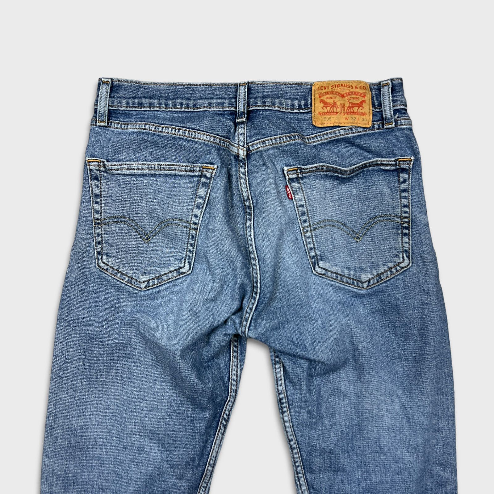 Levi's × Vintage Levi's 505 Jeans 32x30 Regular Fit Distressed Denim Pants Size US 32 / EU 48 - 5 Thumbnail