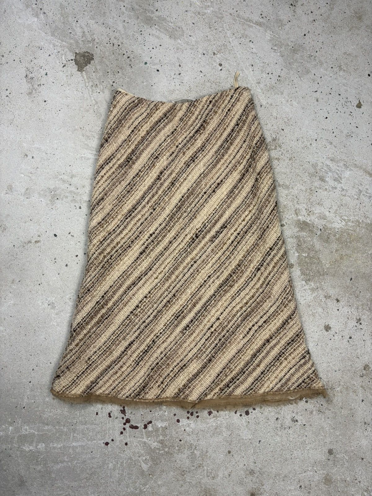Prada Prada FW 2000 Wool & Silk Tweed Skirt Runway Size M / US 6-8 / IT 42-44 - 2 Thumbnail