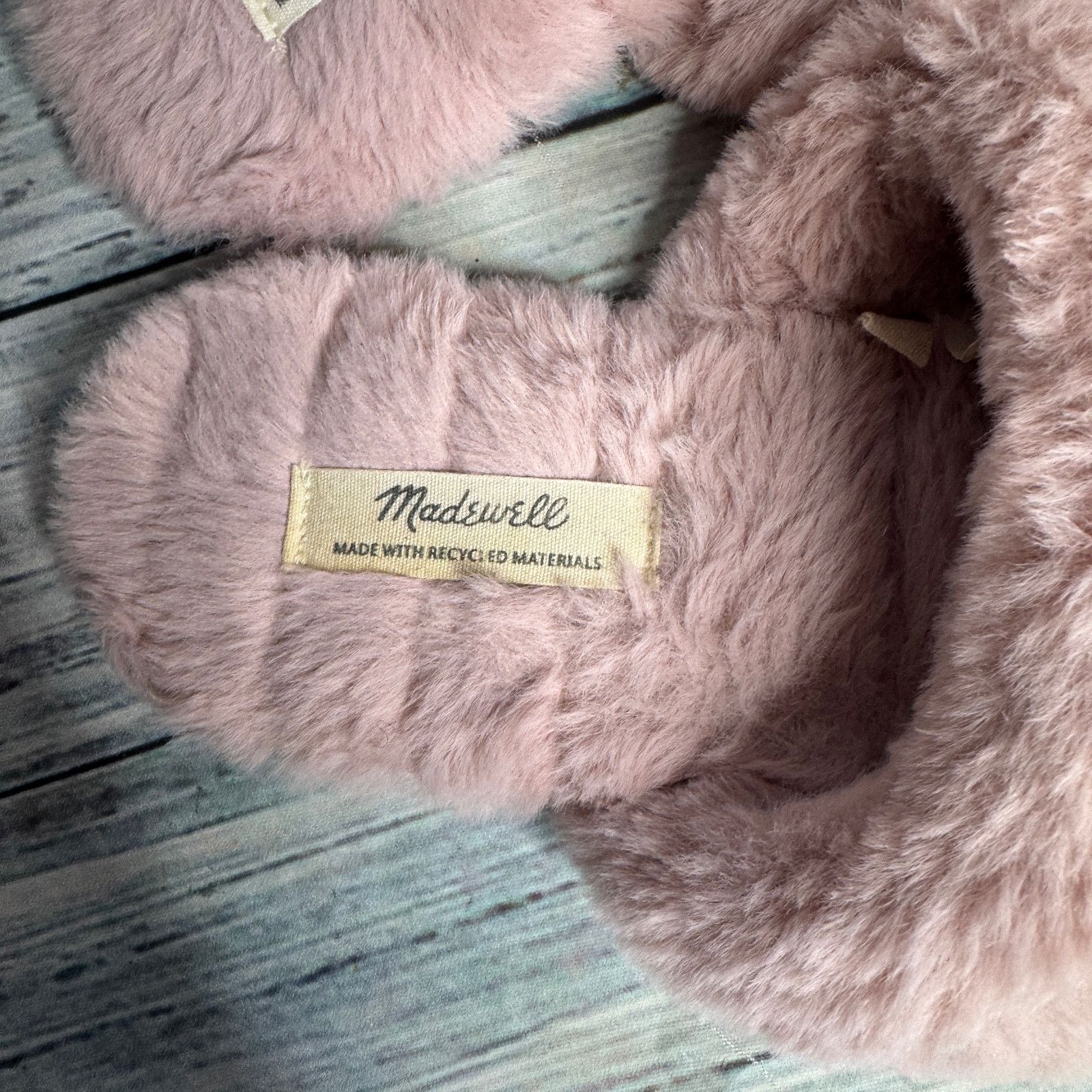 Madewell Madewell Faux Fur Slippers Size 8 Pink Plush Cozy House Shoe Size US 8 / IT 38 - 4 Thumbnail