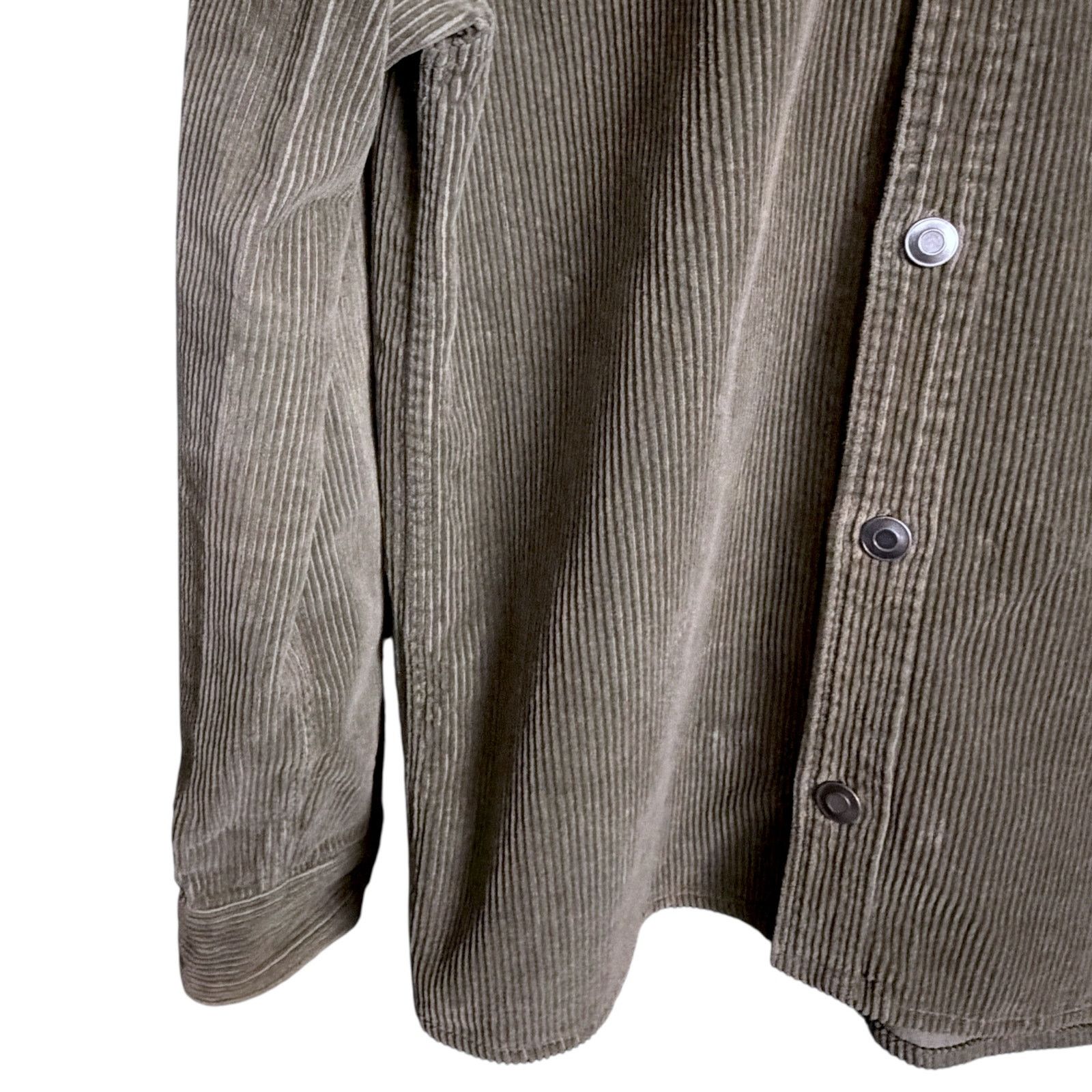 Zara Zara Corduroy Men's Button-Up L/S Shirt Shacket Green Small Size US S / EU 44-46 / 1 - 4 Thumbnail