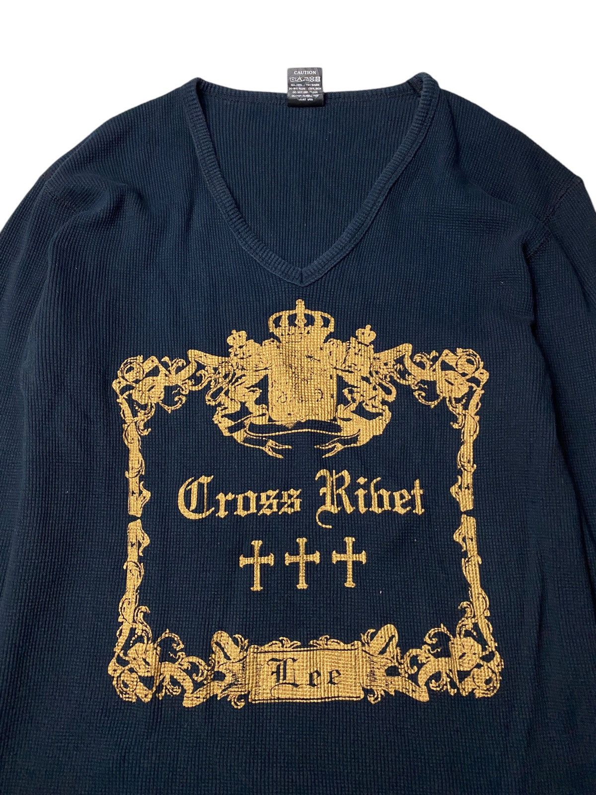 Hysteric Glamour 2000's Cross Rivet Tribal Cyber Thermal Longsleeve Size US M / EU 48-50 / 2 - 2 Thumbnail