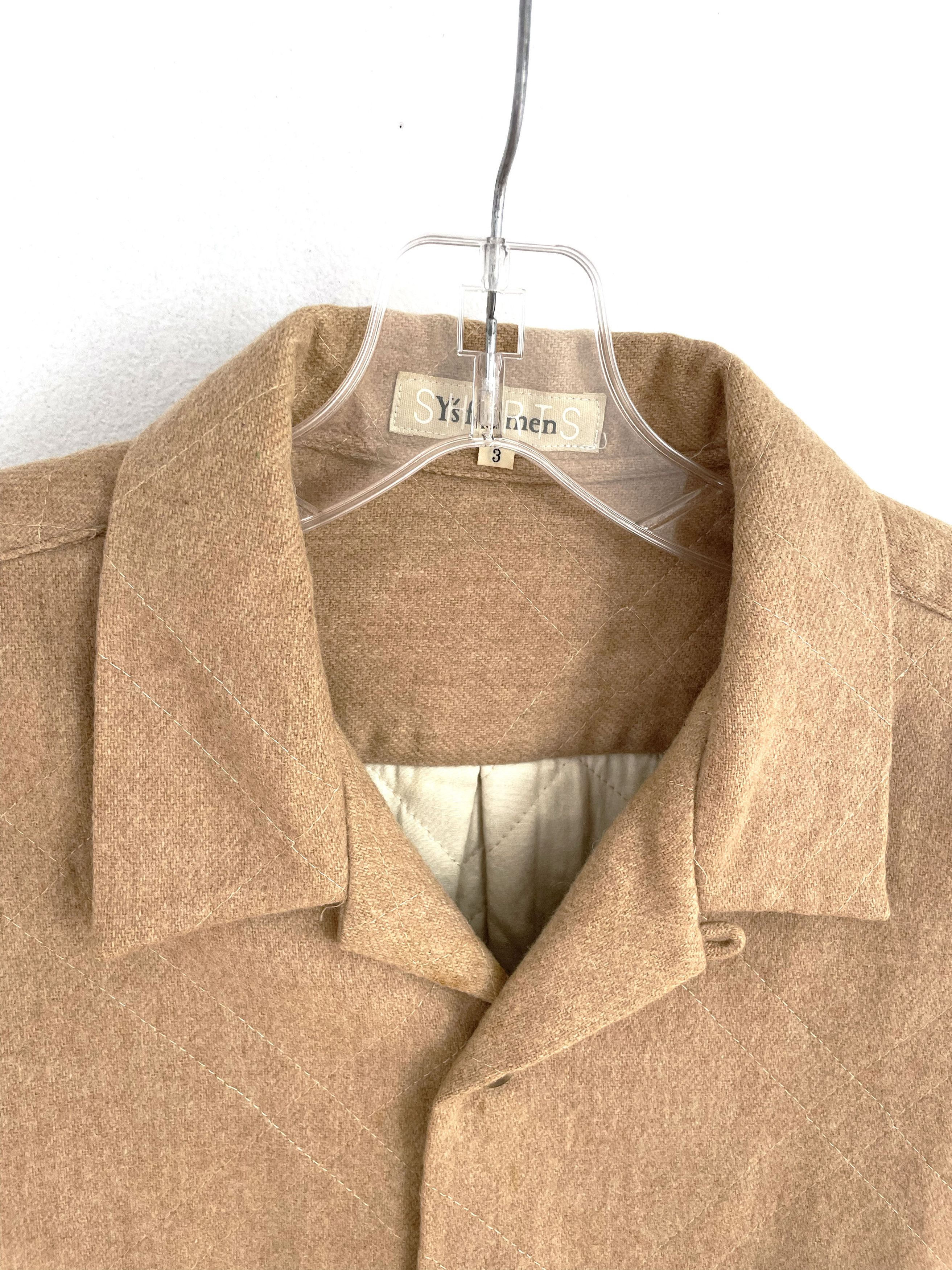 Yohji Yamamoto Quilted Wool Shirt Size US L / EU 52-54 / 3 - 3 Thumbnail