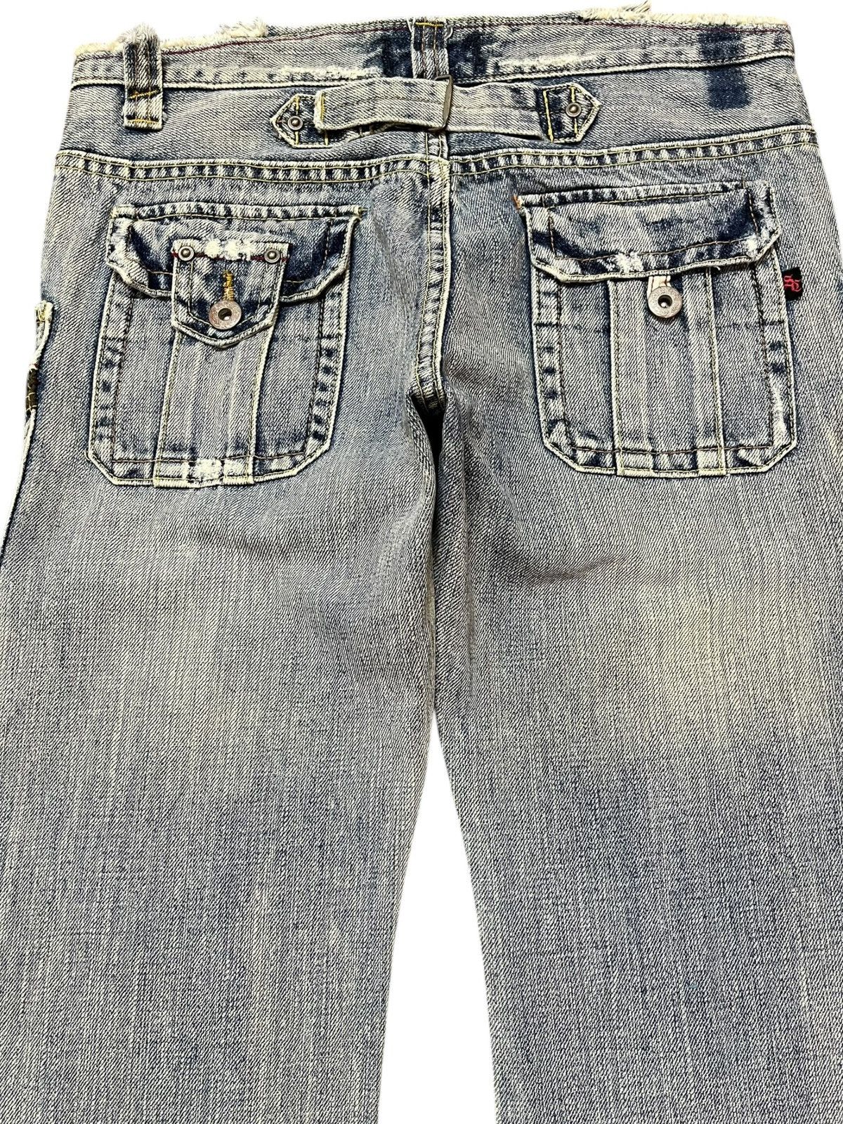 Japanese Brand Vintage Sweet Camel Flare Bootcut Buckle Belt Denim Size US 29 - 6 Thumbnail