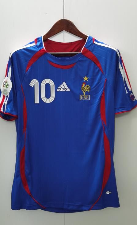 Other 2006 World Cup France #10 Zidane Jersey Size US XXL / EU 58 / 5 - 2 Thumbnail