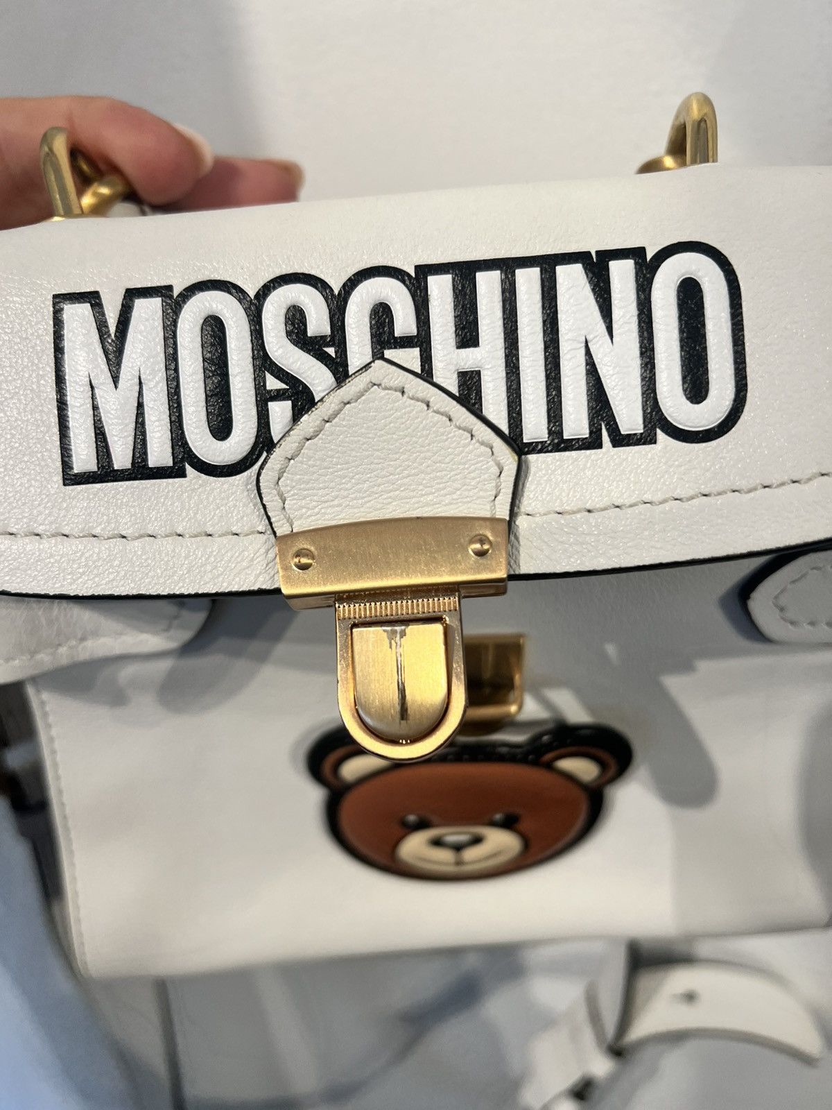 Moschino Rare Moschino Teddy Hidden Lock Two Way Bag ~ Authentic Size ONE SIZE - 12 Thumbnail