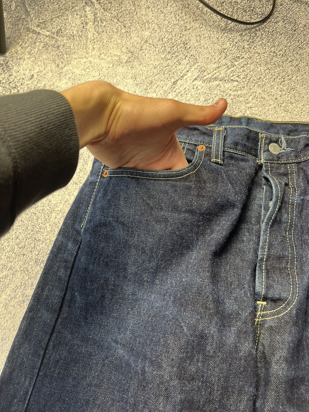 Levi's Vintage 90s Levis Blue Wash Style Baggy Jeans Y2K Rare Size US 36 / EU 52 - 7 Thumbnail