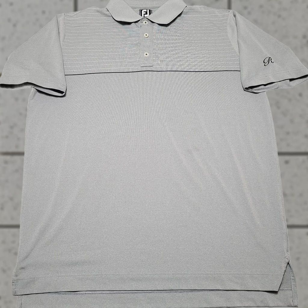 Footjoy Footjoy Polo Shirt Athletic Fit Collar Performance Golf Mens XL Gray Size US XL / EU 56 / 4 - 1 Thumbnail
