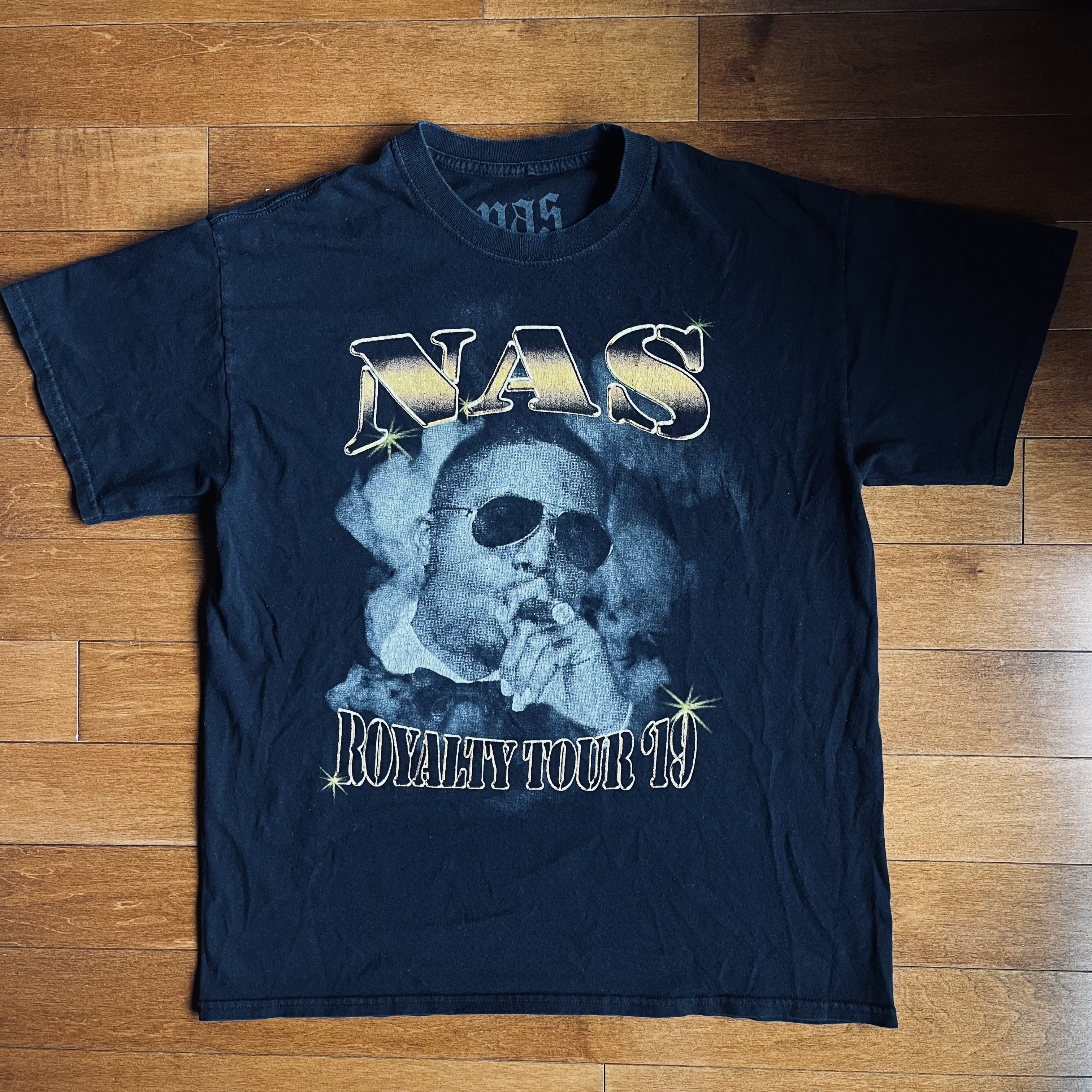Band Tees NAS - Official Vintage 2019 Royalty Tour T-Shirt Size US M / EU 48-50 / 2 - 1 Thumbnail