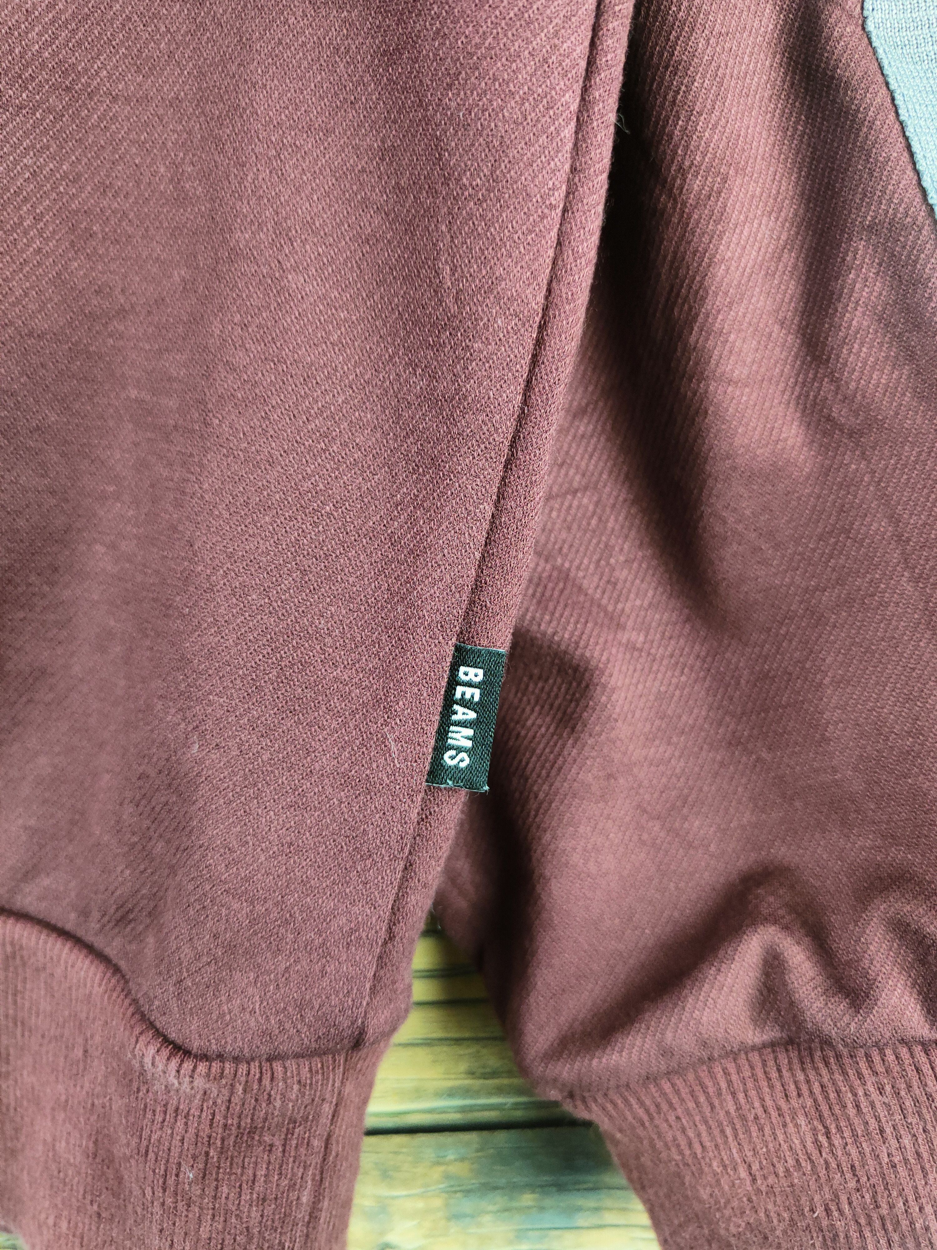 Japanese Brand Vintage & Retro Beams Maroon Sweatshirts Size US L / EU 52-54 / 3 - 6 Thumbnail
