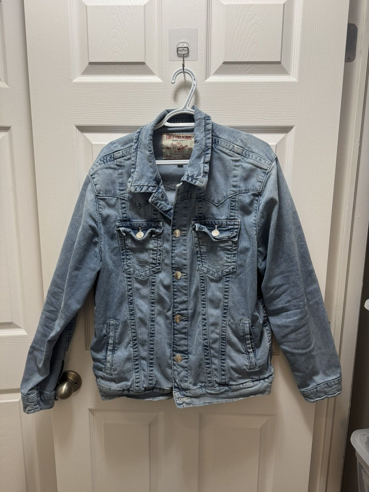 True Religion True Religion Denim Jean Jacket Light Wash OG Size US M / EU 48-50 / 2 - 1 Thumbnail