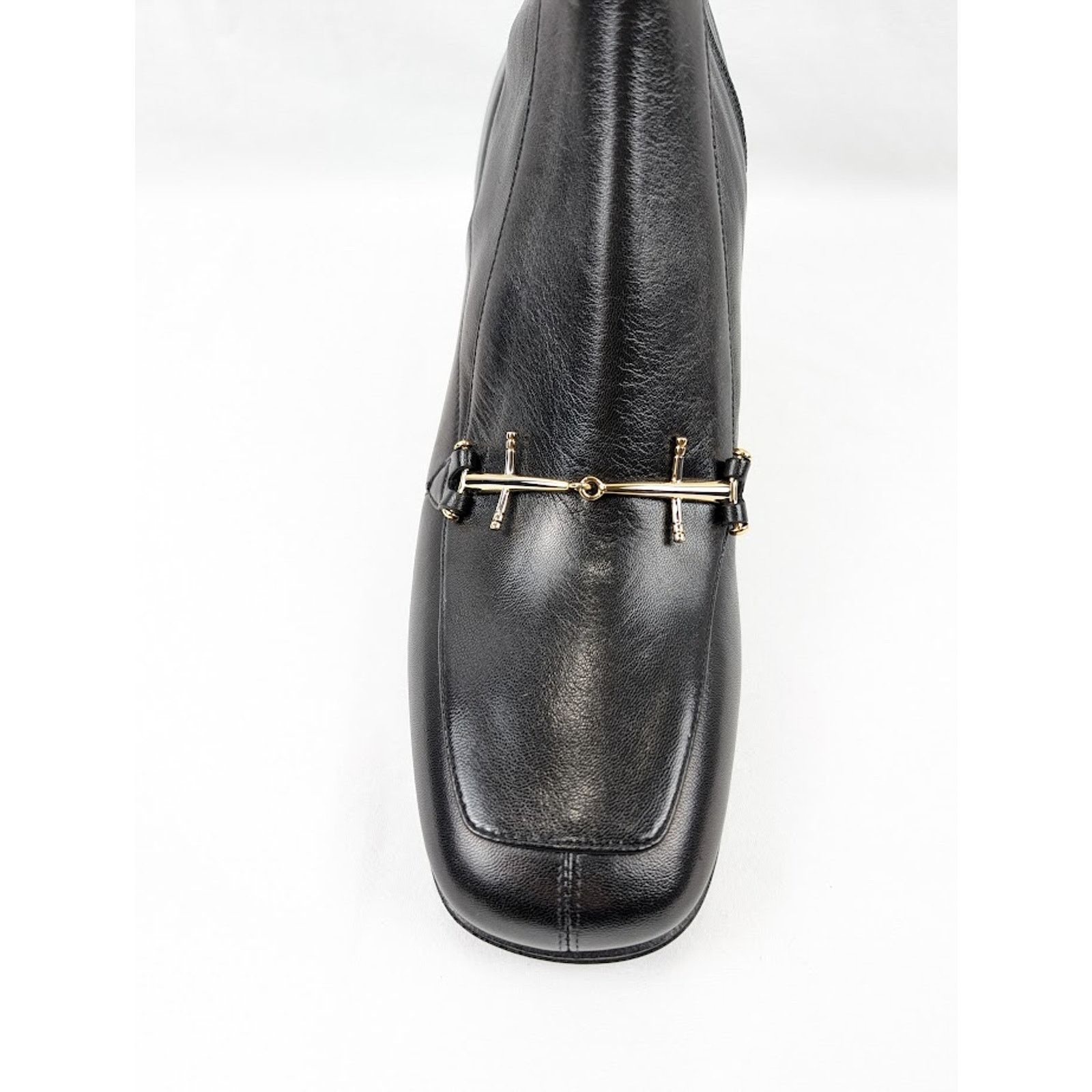 Saint Laurent Paris o1rshd1 Beau 75 Horsebit Boots in Black Size US 9 / EU 42 - 5 Thumbnail