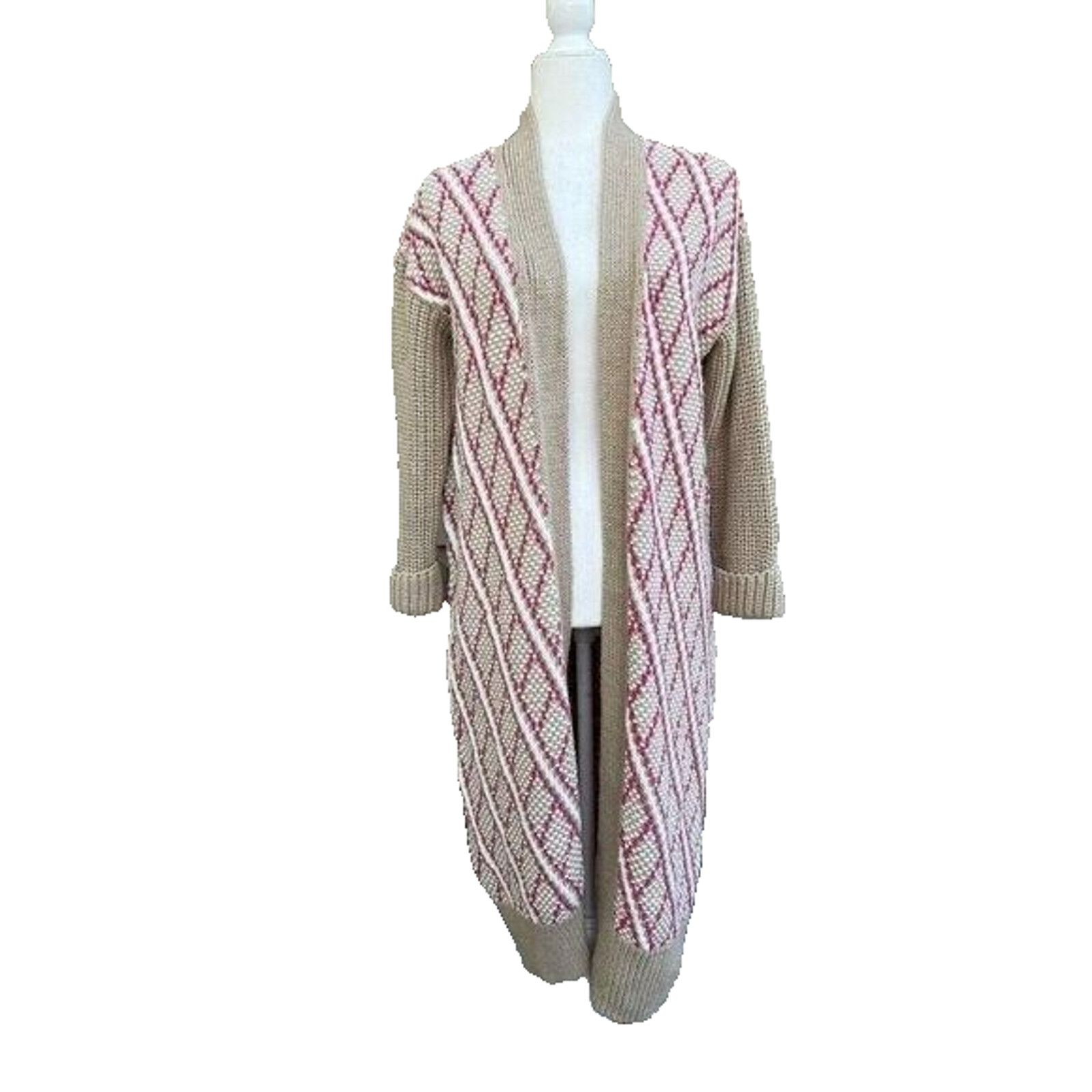 Anthropologie Anthropologie long cable knit cardigan boho size XS A000210 Size XS / US 0-2 / IT 36-38 - 1 Thumbnail