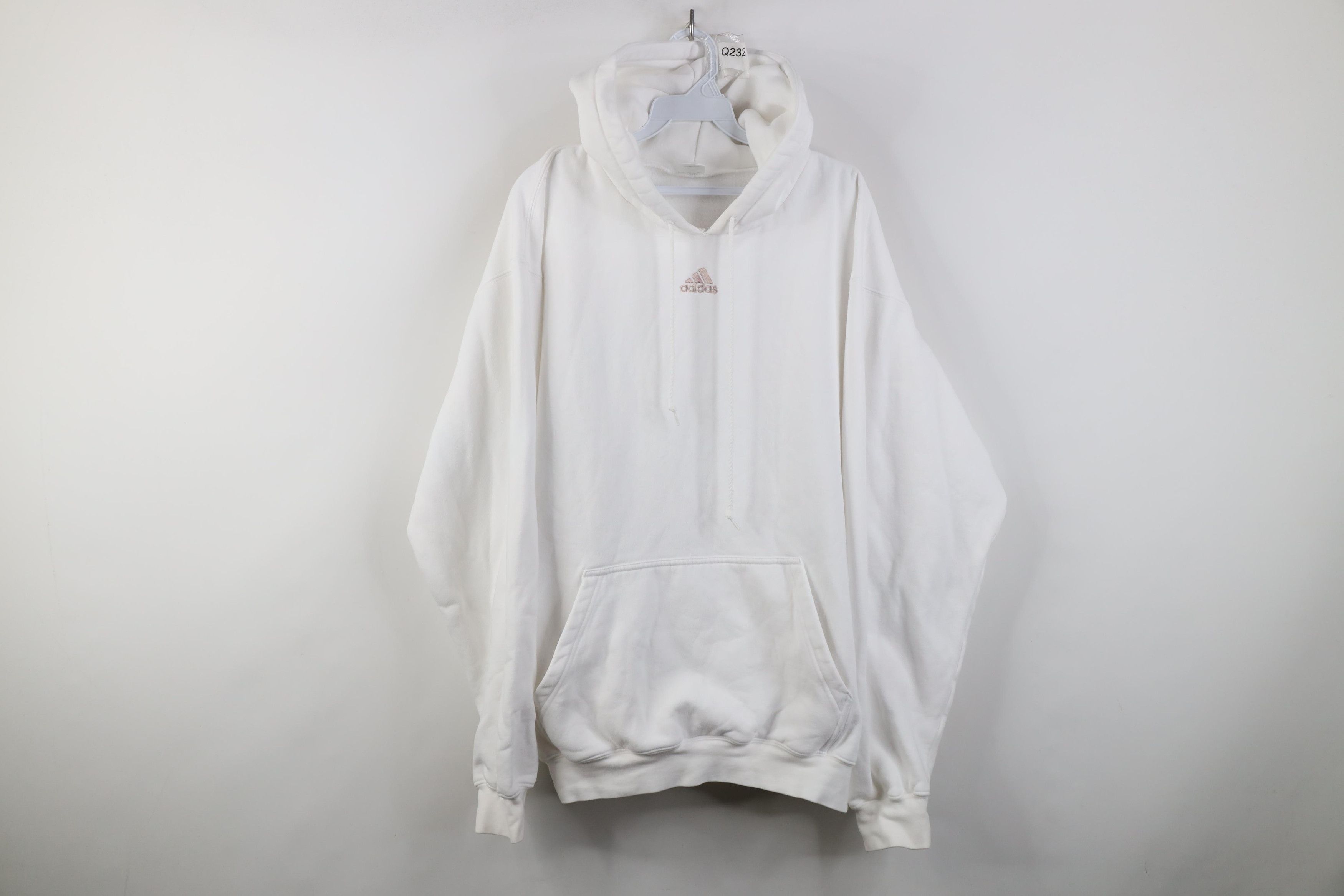 Adidas Vintage Adidas Center Logo Heavyweight Hoodie Sweatshirt Size US L / EU 52-54 / 3 - 1 Thumbnail
