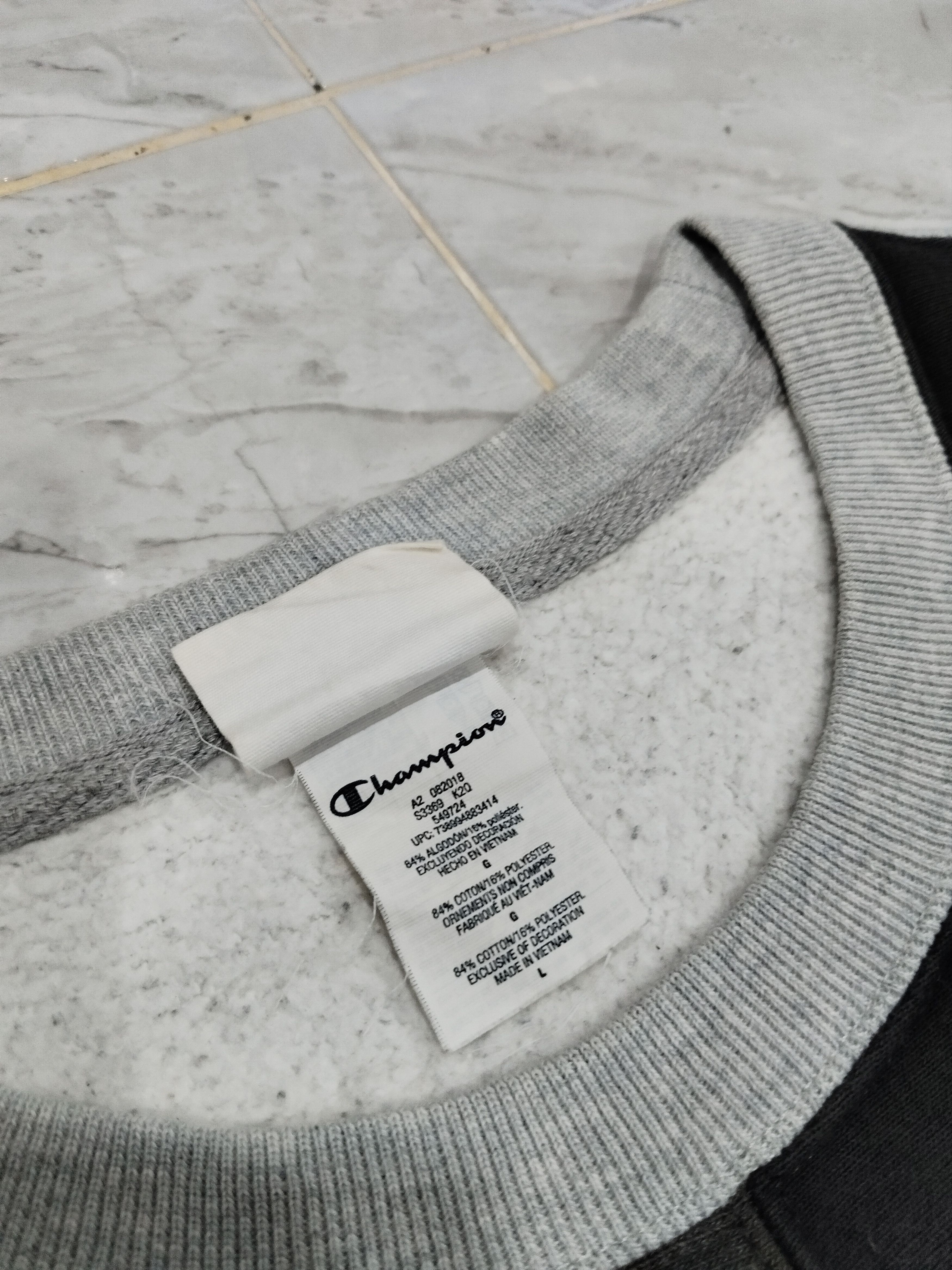 Champion × Vintage Vintage Y2K Champion Multicolour Sweatshirt Size US L / EU 52-54 / 3 - 5 Thumbnail