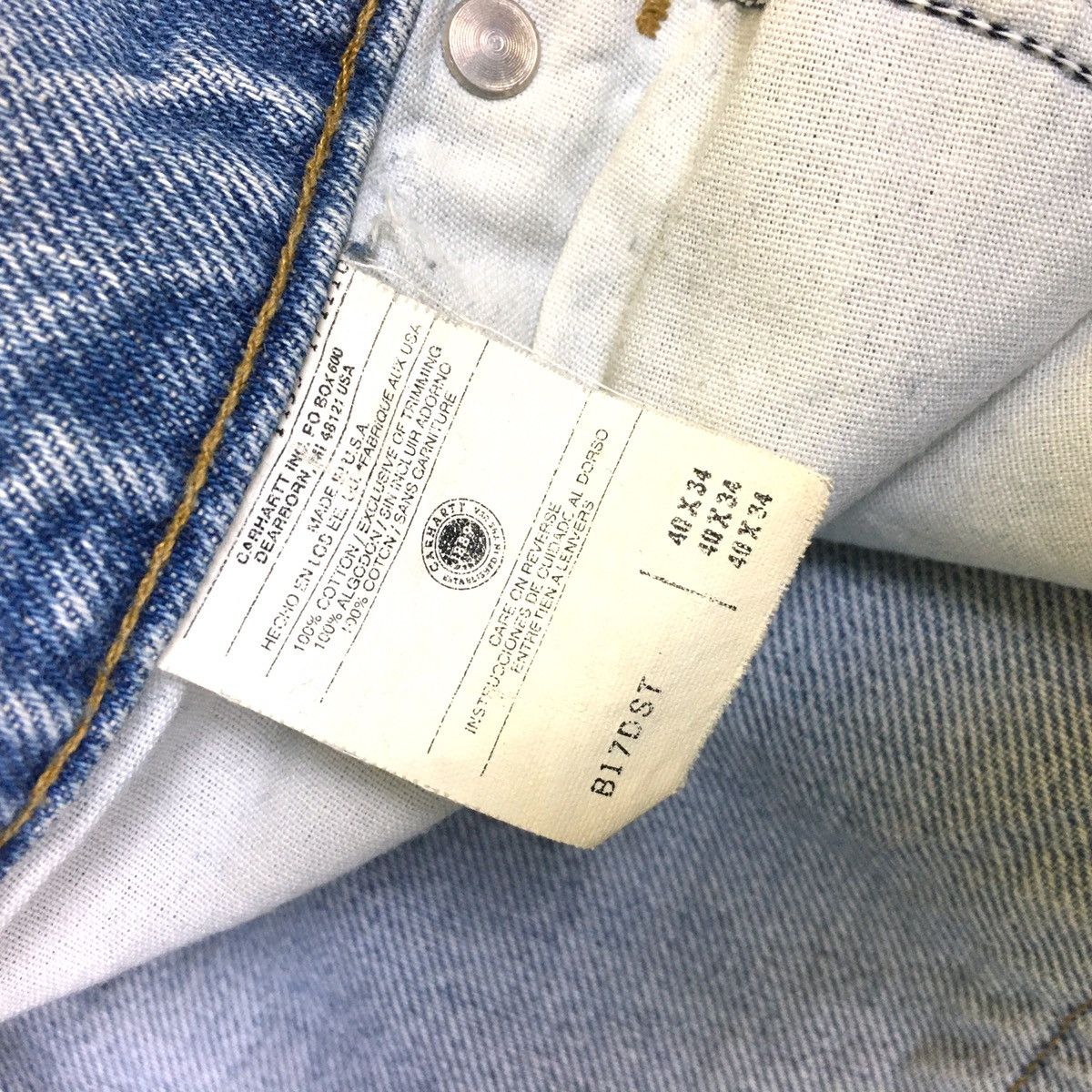 Carhartt Vintage Carhartt Jeans 40x34 Size US 40 / EU 56 - 8 Thumbnail
