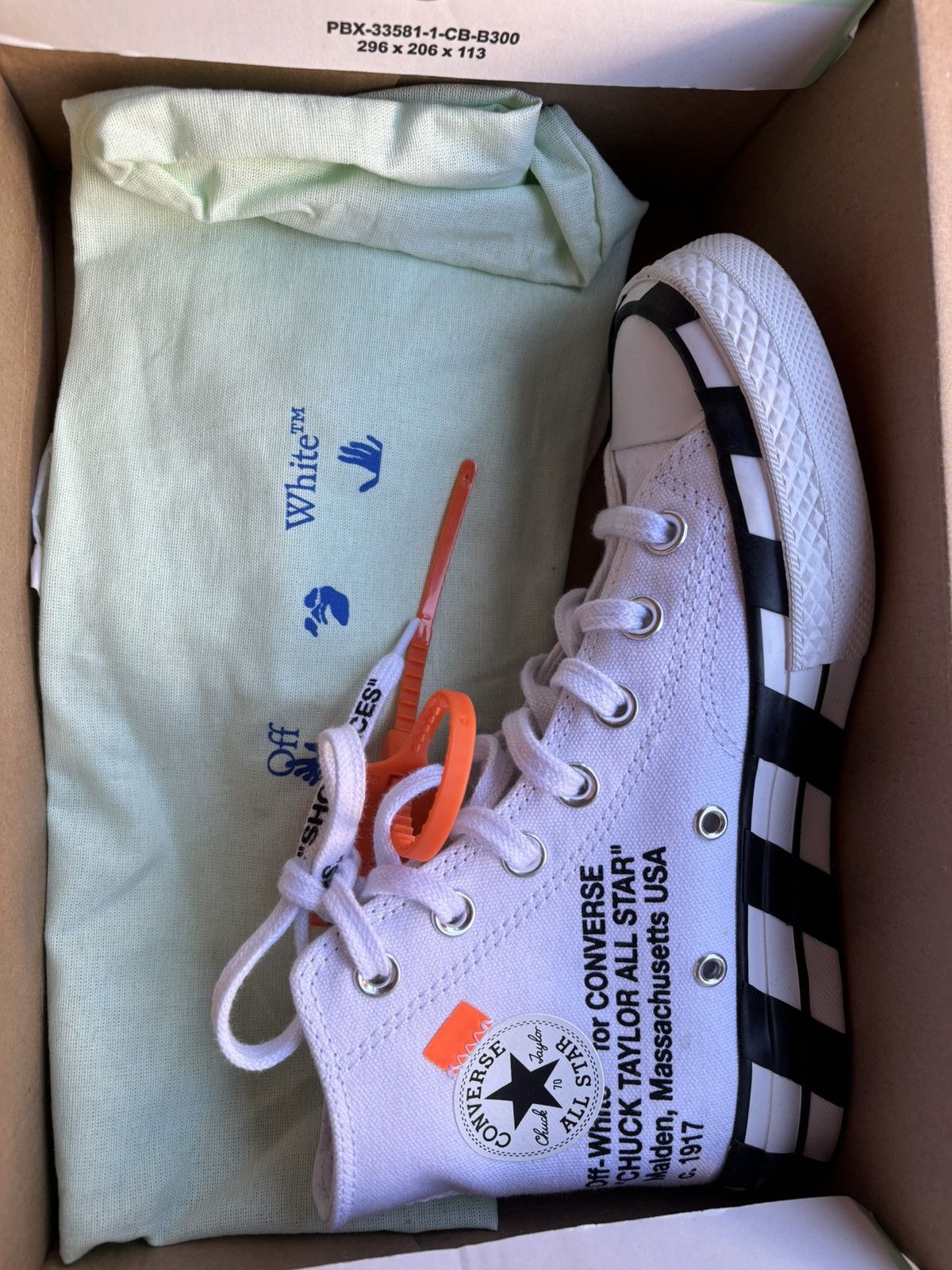 Converse × Off-White Converse x Off-White Chuck Taylor 2nd Edition Size US 6.5 / IT 36.5 - 3 Thumbnail