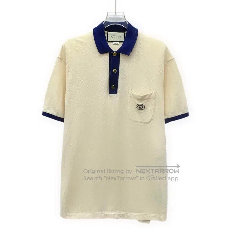 Gucci Gucci Beige logo embroidered cotton lapel single-breasted Size US M / EU 48-50 / 2 - 1 Thumbnail