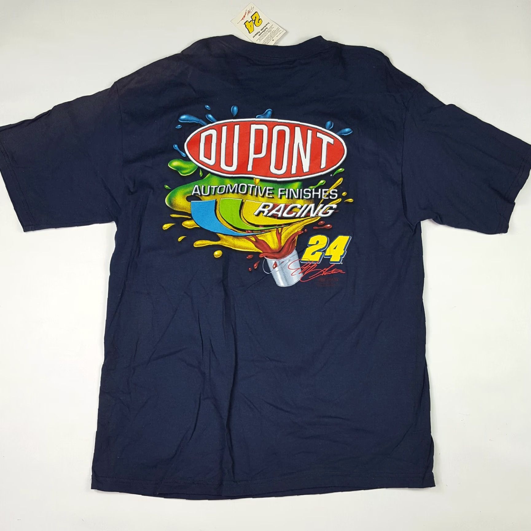 Chase Authentics VINTAGE Chase Authentics NASCAR Racing T-Shirt Men XL DuPont Jeff Gordon Navy Blue Graphic Print Crew Neck Short Sleeve NOS 90s Retro Racing Car Size US XL / EU 56 / 4 - 4 Thumbnail