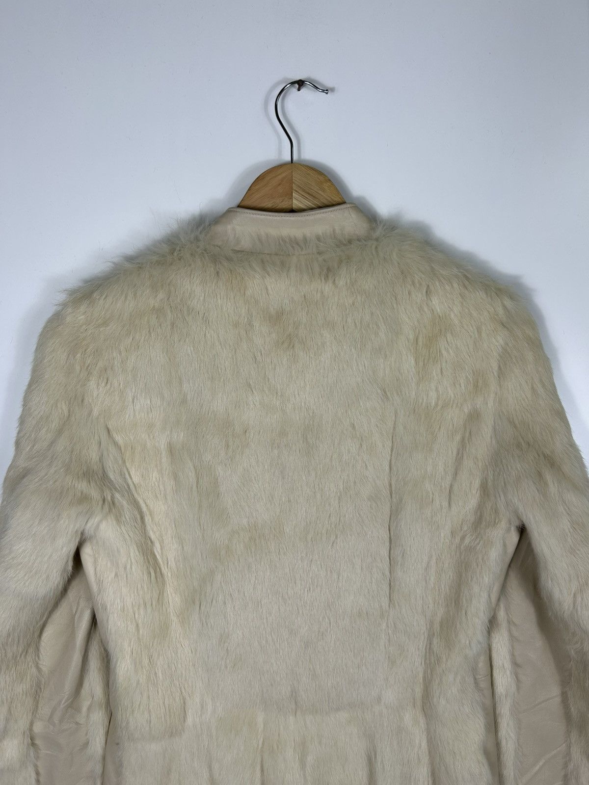 Sagafurs 🔥 Ines Et Marechal Rabbit Fur Real Leather Long Jacket Size S / US 4 / IT 40 - 21 Thumbnail