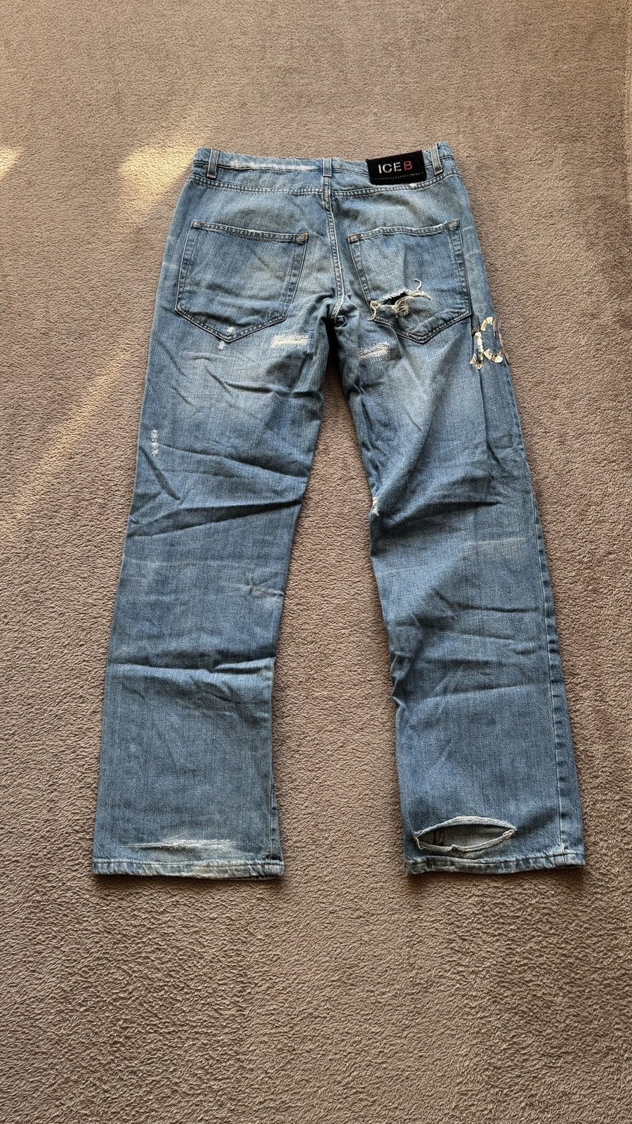 Hysteric Glamour Iceberg Washed Ripped Distressed Jeans ed hardy dsquared y3 Size US 32 / EU 48 - 3 Thumbnail