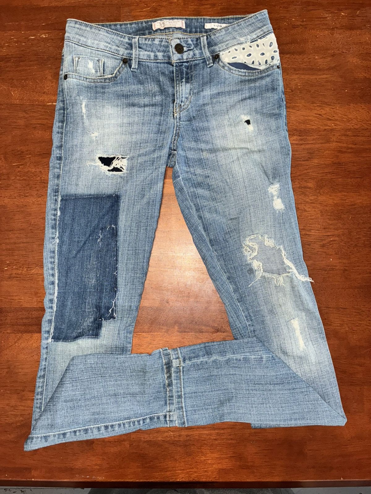 Guess Guess Jean Skinny Mid Women’s Size 26 Distressed Y2K Grunge Size 26" / US 2 / IT 38 - 2 Thumbnail