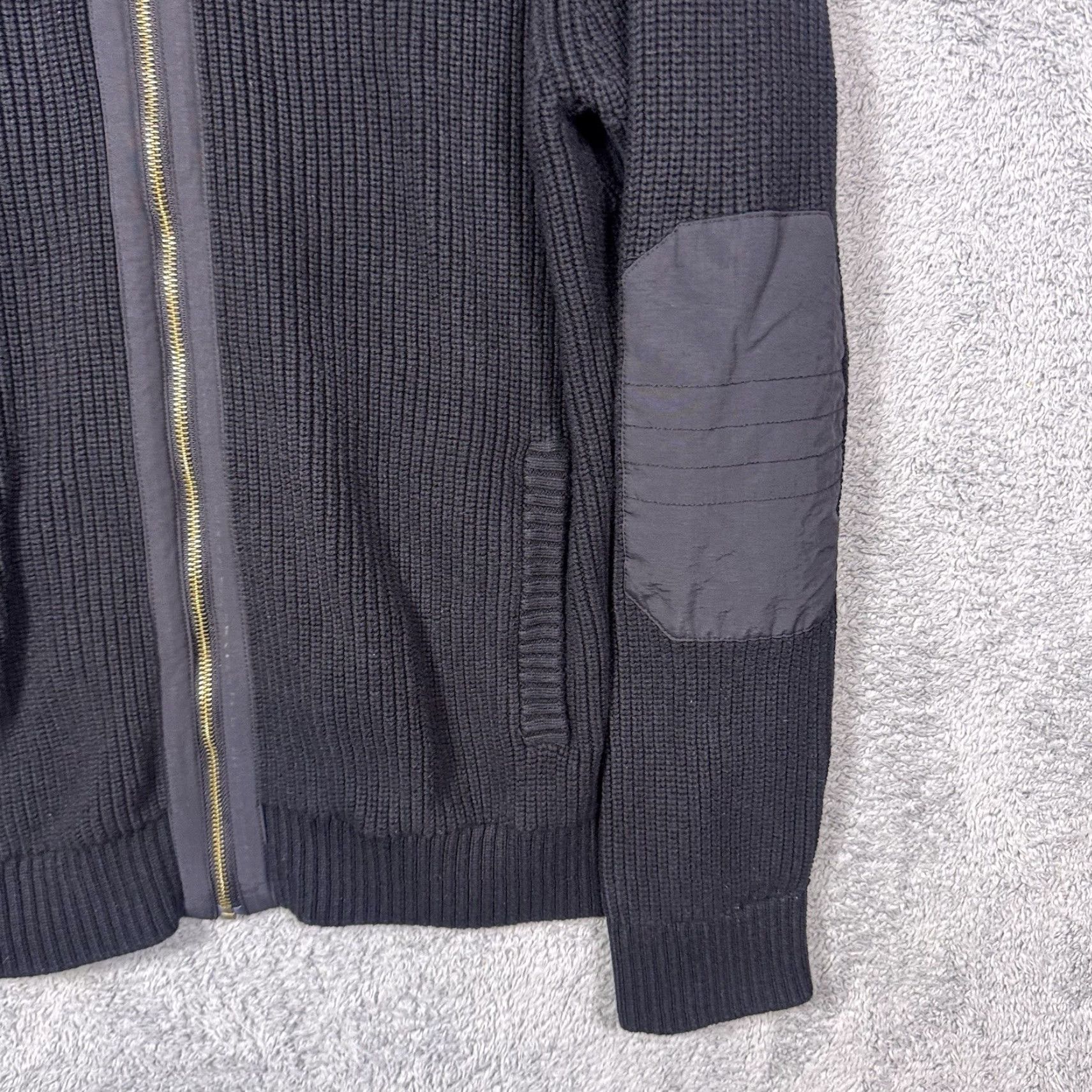 Vintage Duluth Mens L Brigadier Full Zip Wool Jacket Elbow Patch 57713 Sweater Black Knit Full Zip Pocket Wool Blend Size US L / EU 52-54 / 3 - 2 Thumbnail