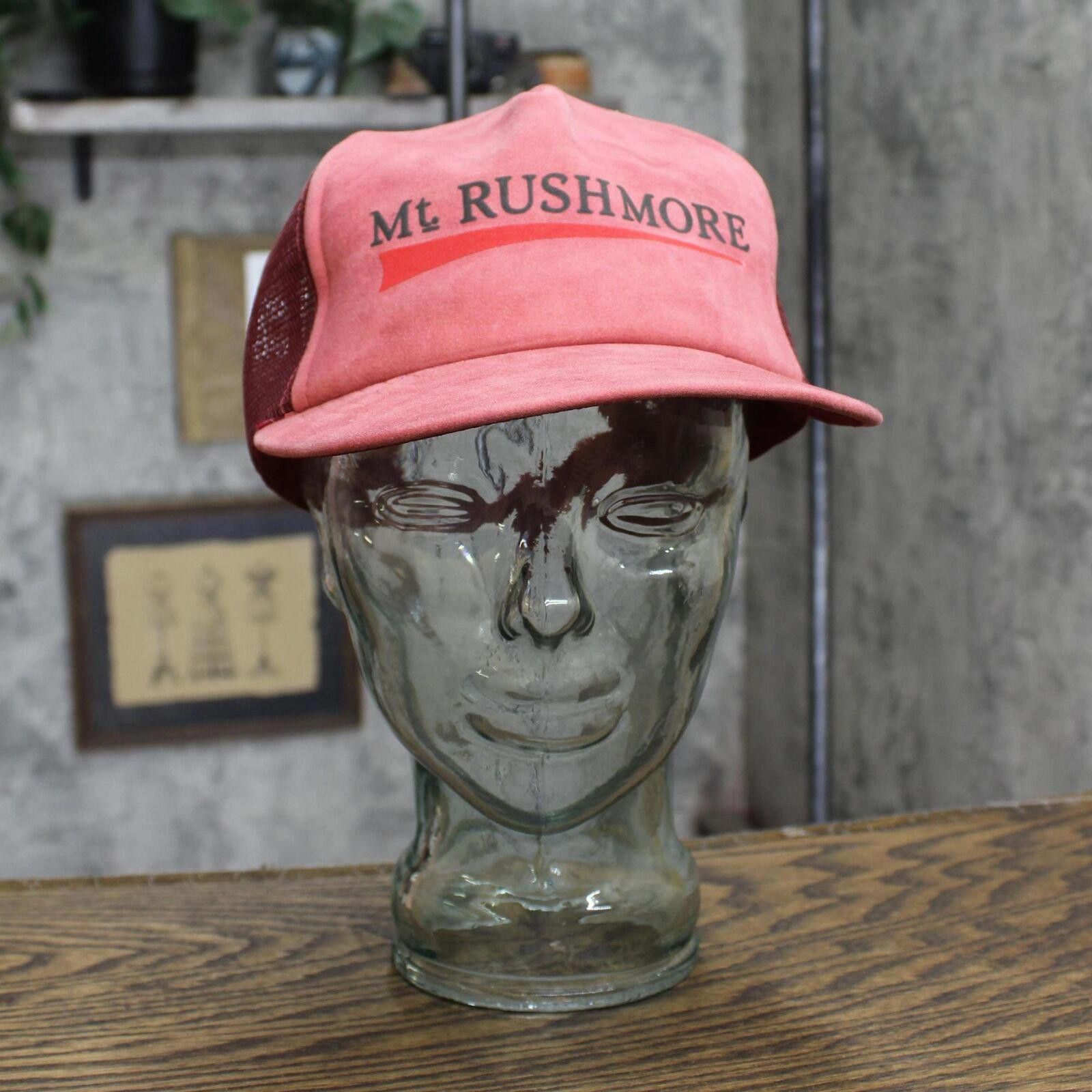 Designer NEW Idea Mt. Rushmore Suede Snapback Trucker Cap Hat Red OS Size ONE SIZE - 1 Thumbnail