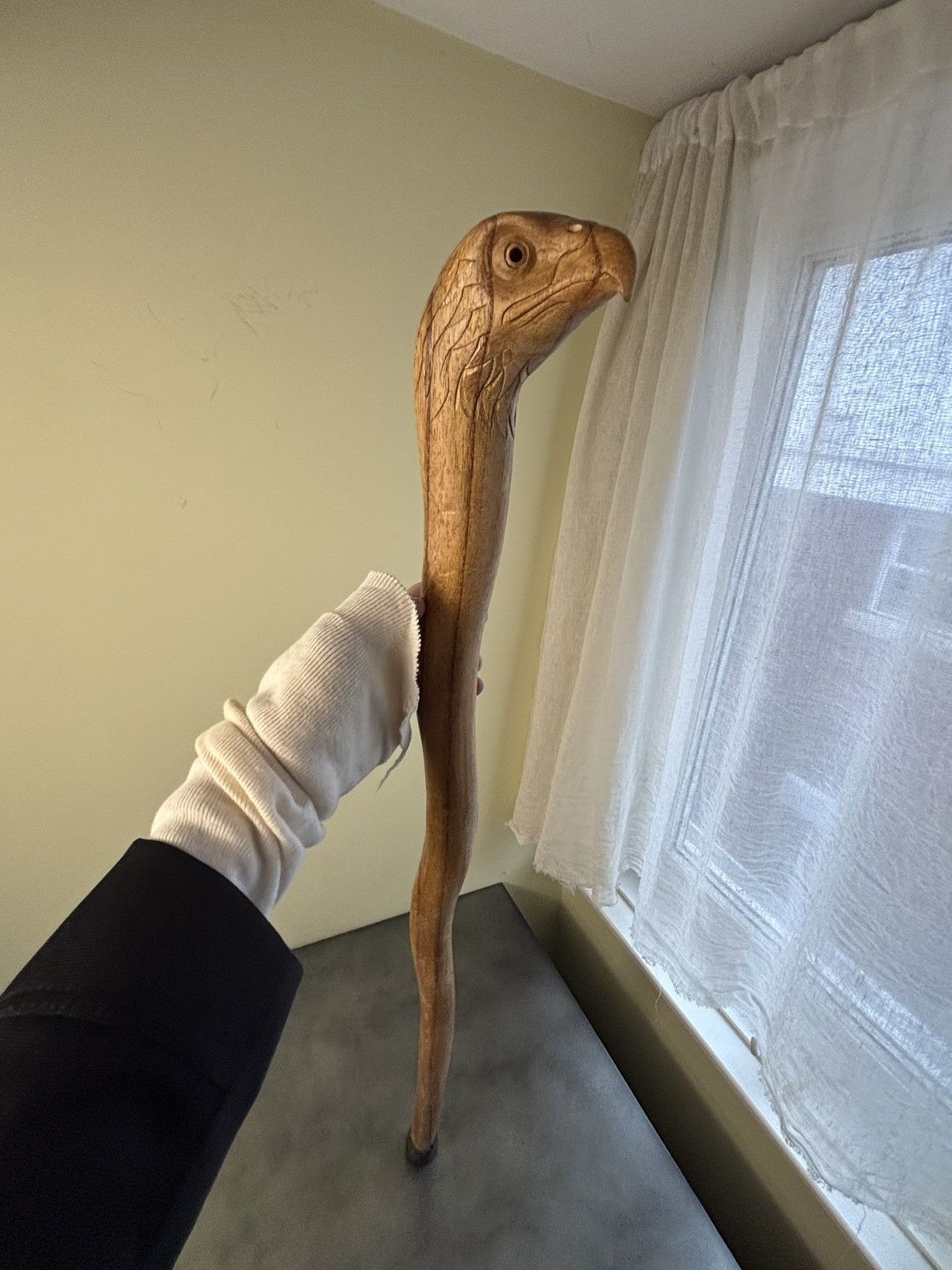 Harley Davidson × Vintage Vintage Wood Cane Hand Carved Eagle 1970s Walking Stick Size ONE SIZE - 13 Thumbnail