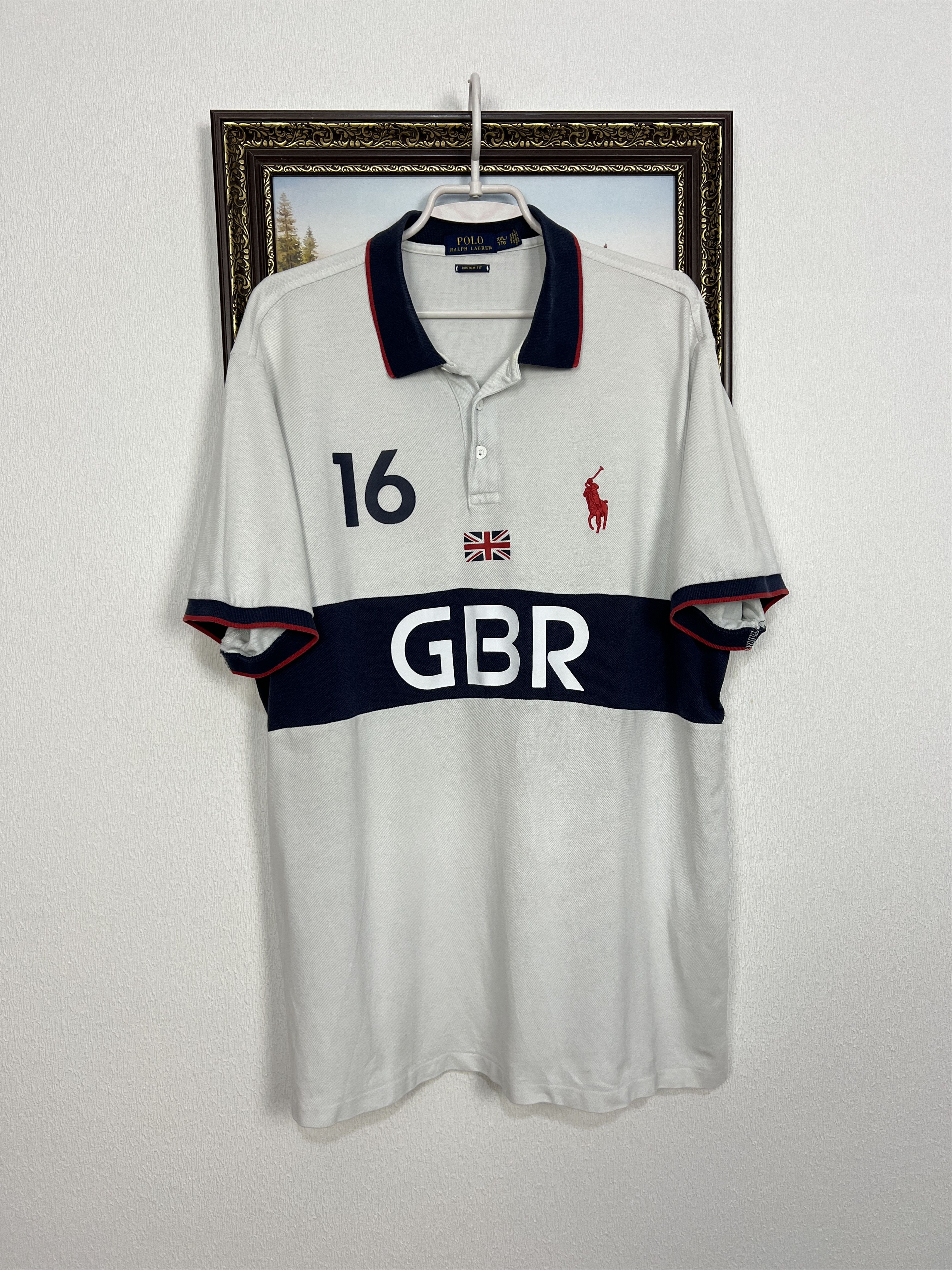 Polo Ralph Lauren Polo Ralph Lauren Great Britain Big Logo Pony Jersey Shirt Size US XXL / EU 58 / 5 - 1 Thumbnail