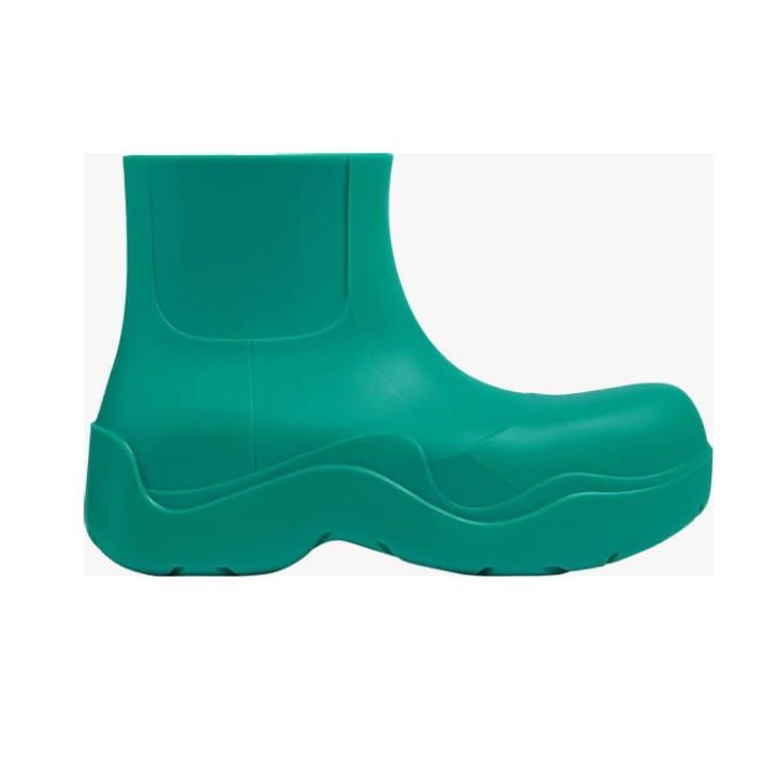 Bottega Veneta o1bcso1str0924 Biodegradable Rubber Ankle Boots in Green Size US 8 / EU 41 - 1 Thumbnail