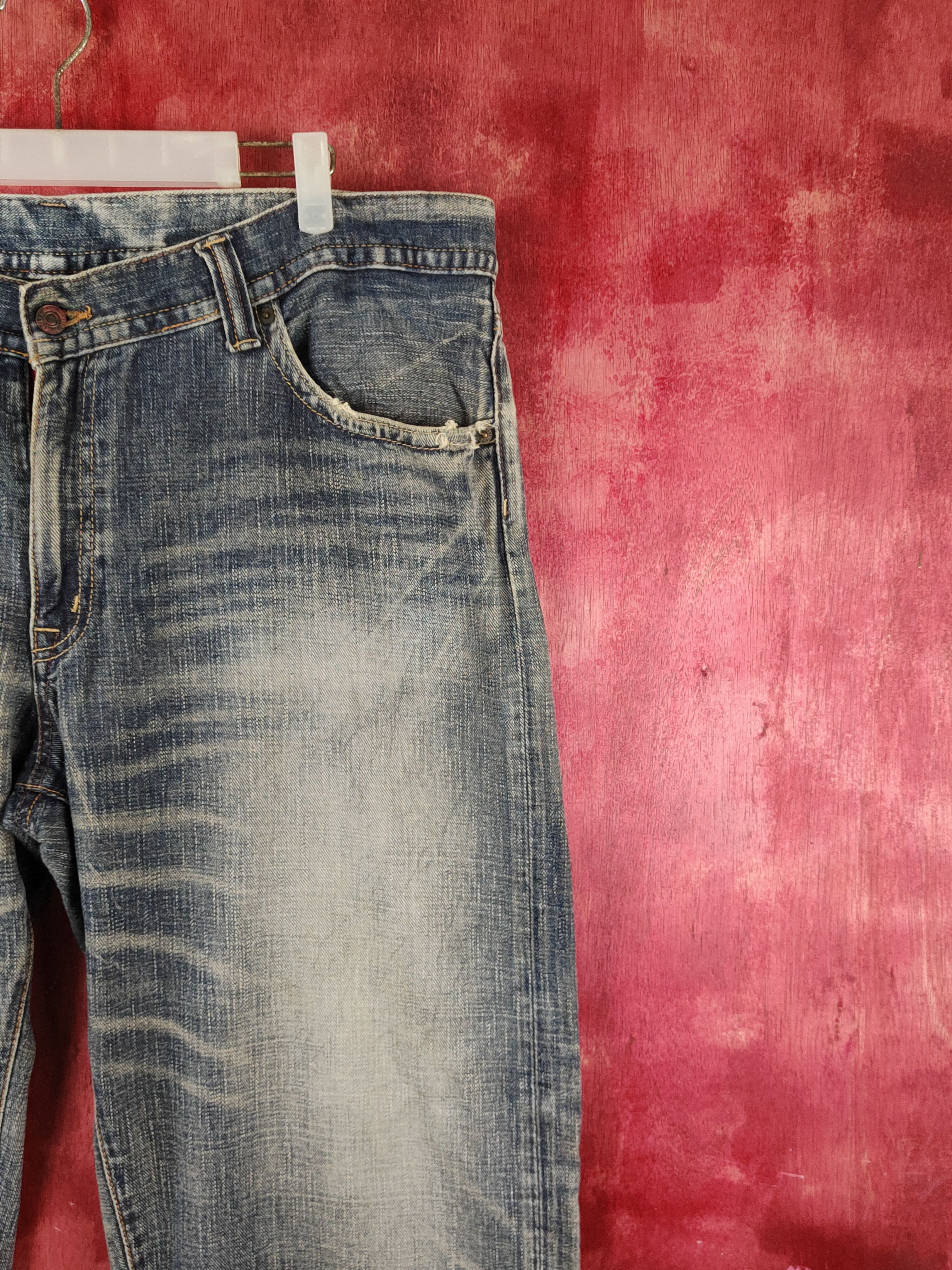 Japanese Brand GLHeart Dark Blue Faded Distressed Ripped Jeans #S2248 Size US 40 / EU 56 - 5 Thumbnail