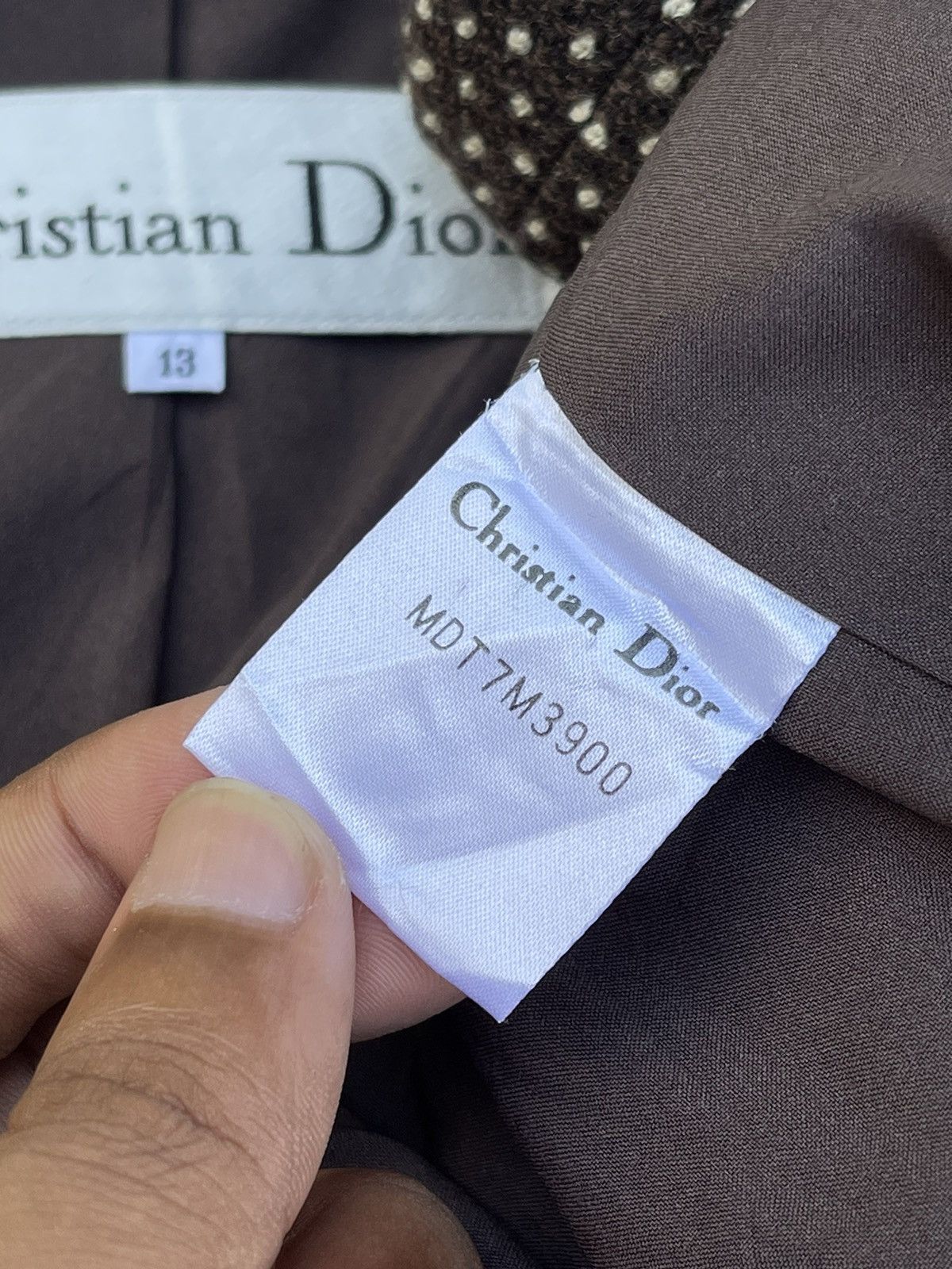 Christian Dior Monsieur 🔥Vintage Christian Dior Polka Dot Button Jacket Size M / US 6-8 / IT 42-44 - 13 Thumbnail