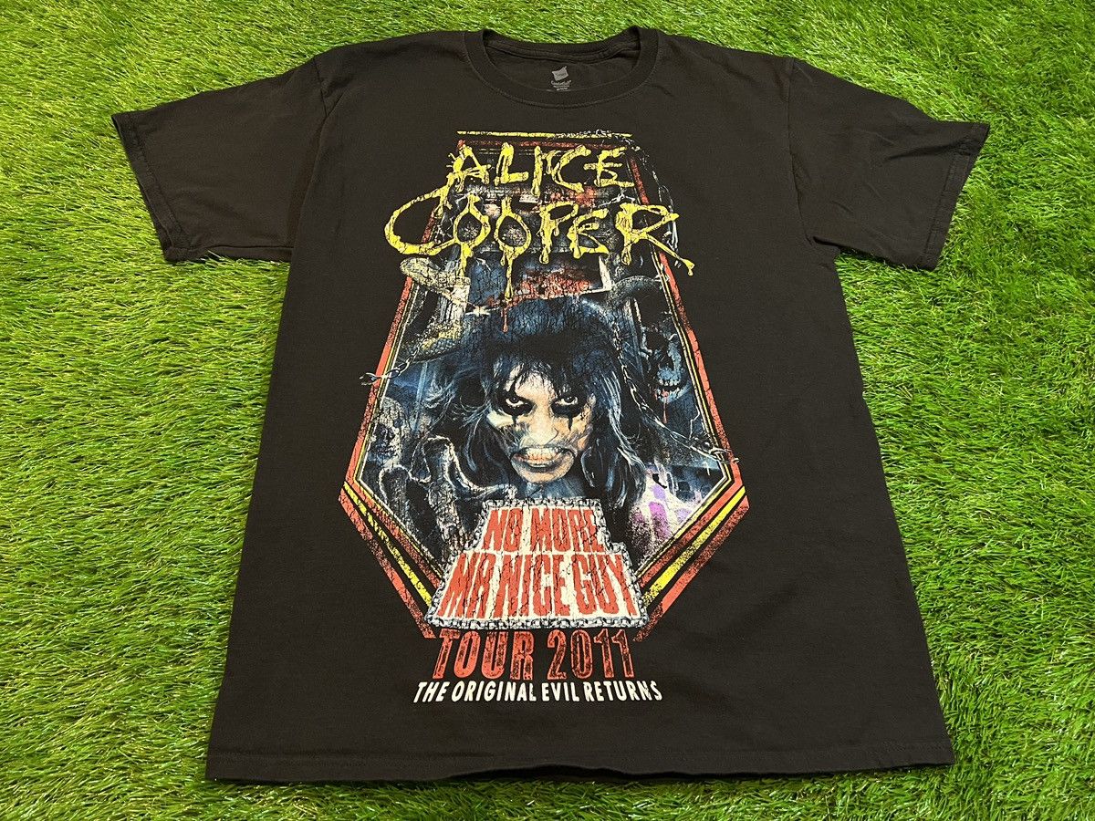 Band Tees × Vintage Official Alice Cooper 2011 “No More Mr. Nice Guy” Tour Merch Size US M / EU 48-50 / 2 - 1 Thumbnail