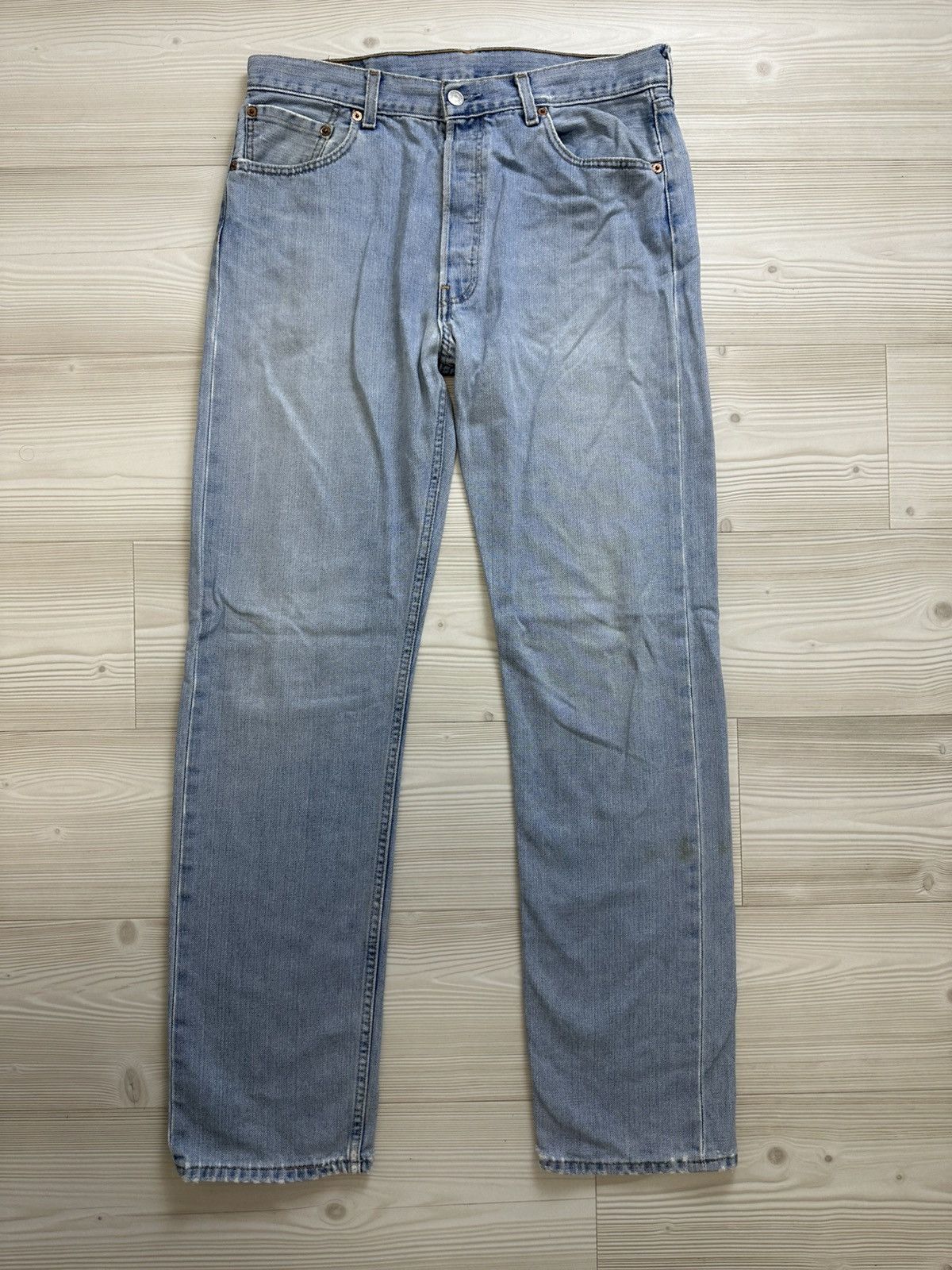 Levi's Vintage Clothing Baby blue vintage jeans Levi’s 02’ 501 34/34 Size US 34 / EU 50 - 1 Thumbnail