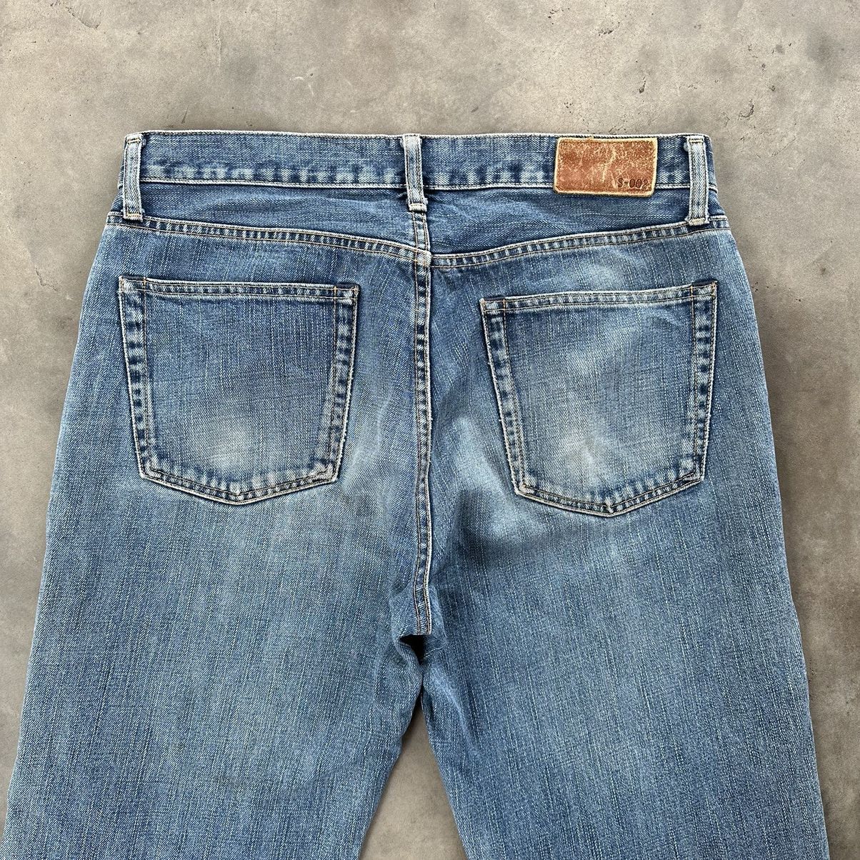 Japanese Brand Vintage Japanese Distressed Faded Denim Jean Pant W33 Size US 33 - 11 Thumbnail