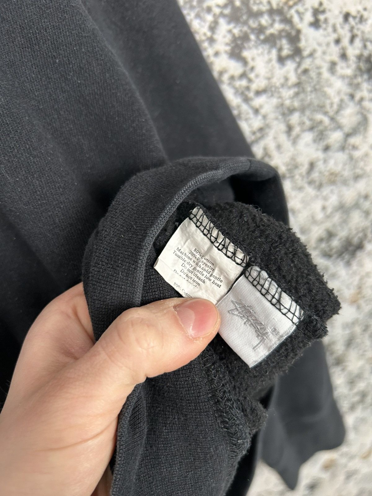 Stussy Vintage Stussy Made in USA Black Baggy Crewneck 90s Rare Size US L / EU 52-54 / 3 - 7 Thumbnail