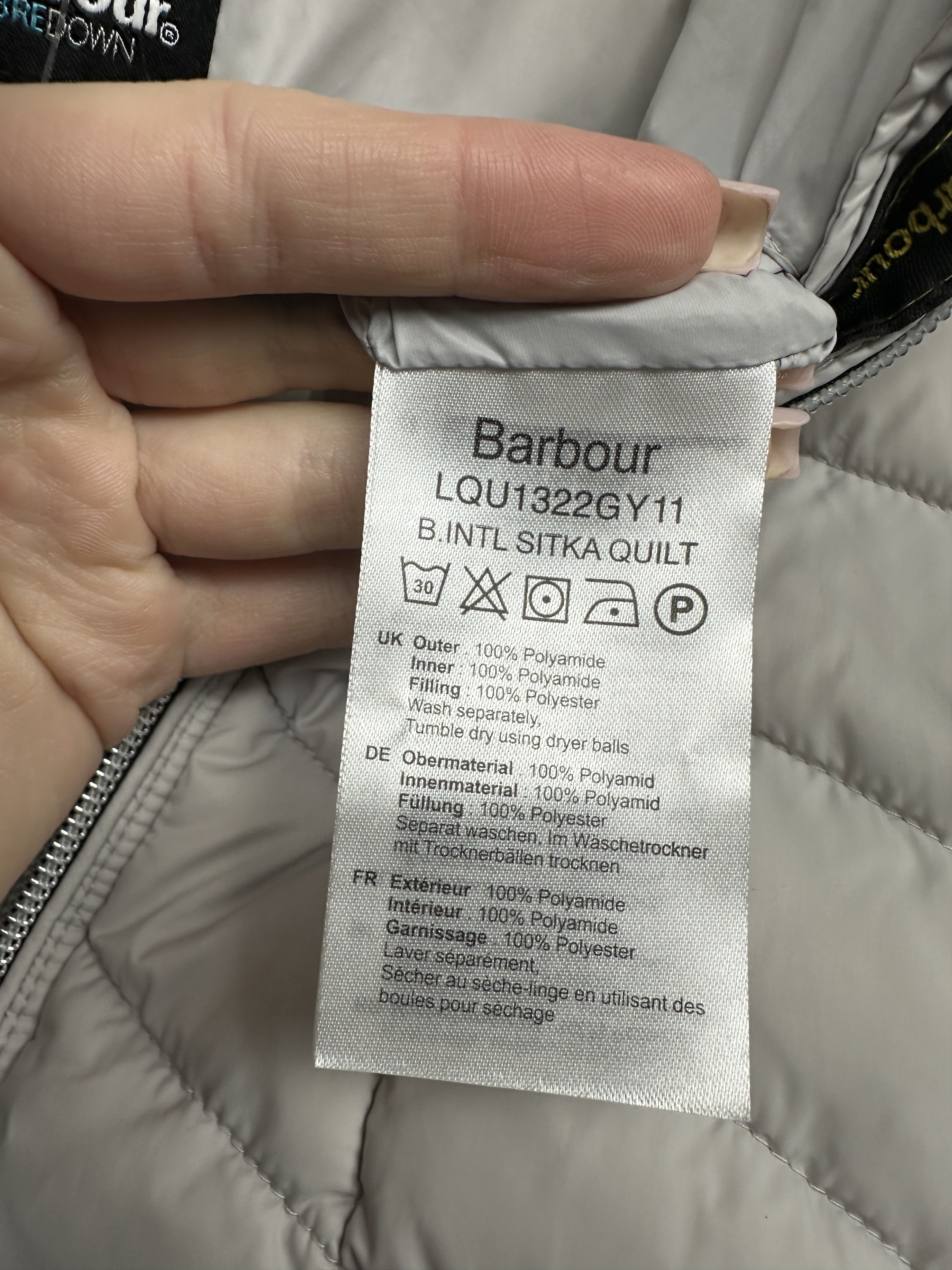 Barbour Barbour International Womens Sitka Quilted Jacket Size M / US 6-8 / IT 42-44 - 7 Thumbnail