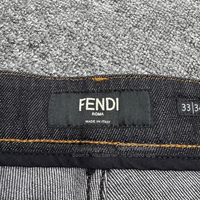 Fendi Fendi Golden Monogram Denim Pants Size US 33 - 2 Thumbnail
