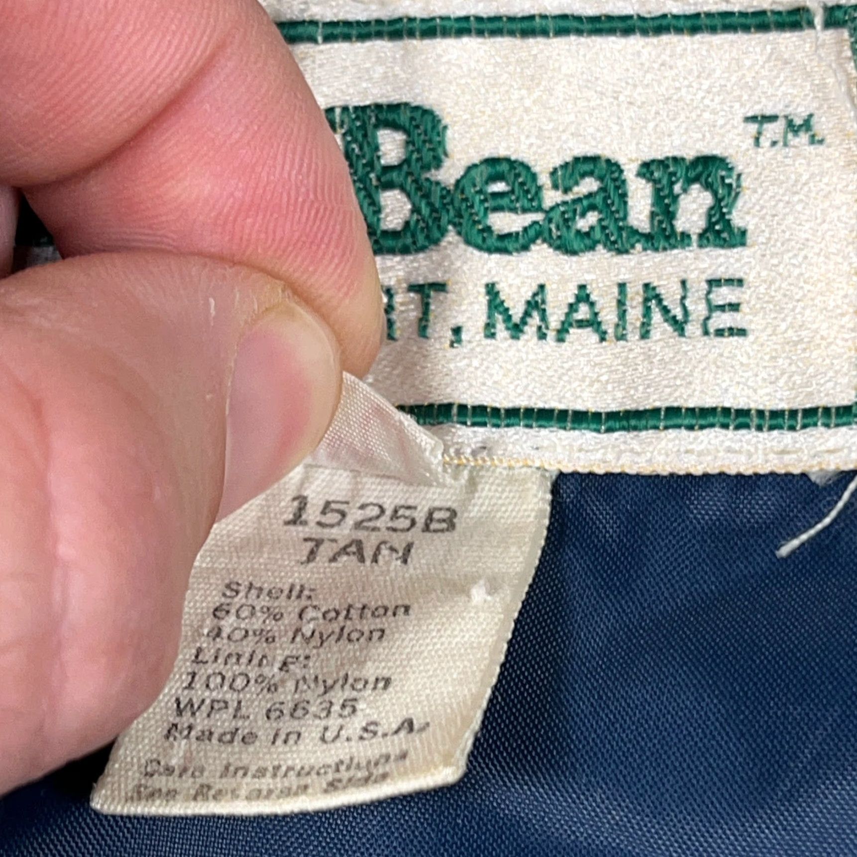 Vintage VINTAGE L.L. Bean Jacket Men Medium Tan Rain Chore Coat Nylon Hooded USA 80s 90s Size US M / EU 48-50 / 2 - 6 Thumbnail