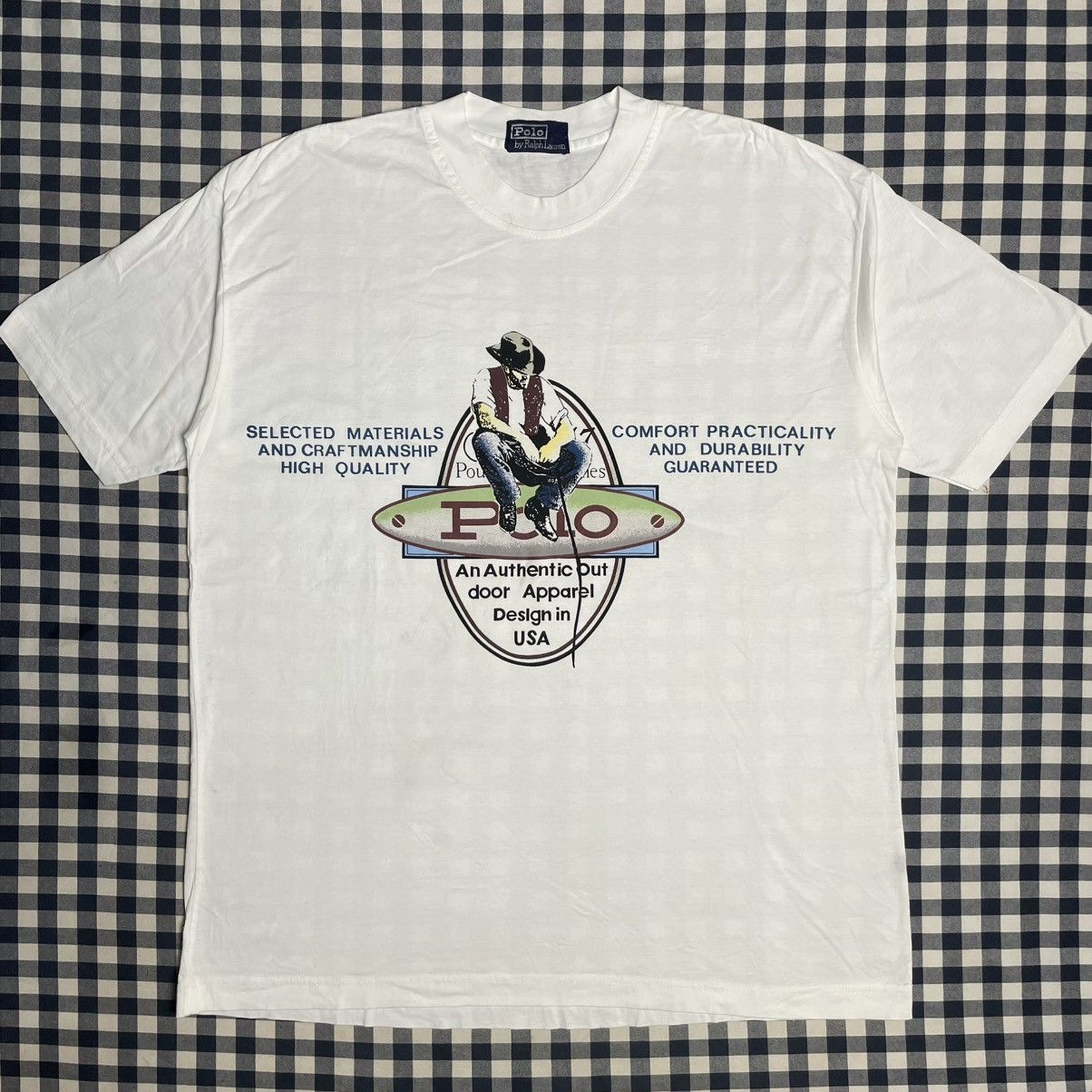 Polo Ralph Lauren × Vintage T-Shirts POLO RALPH LAUREN Vintage Cowboy Size US XL / EU 56 / 4 - 1 Thumbnail