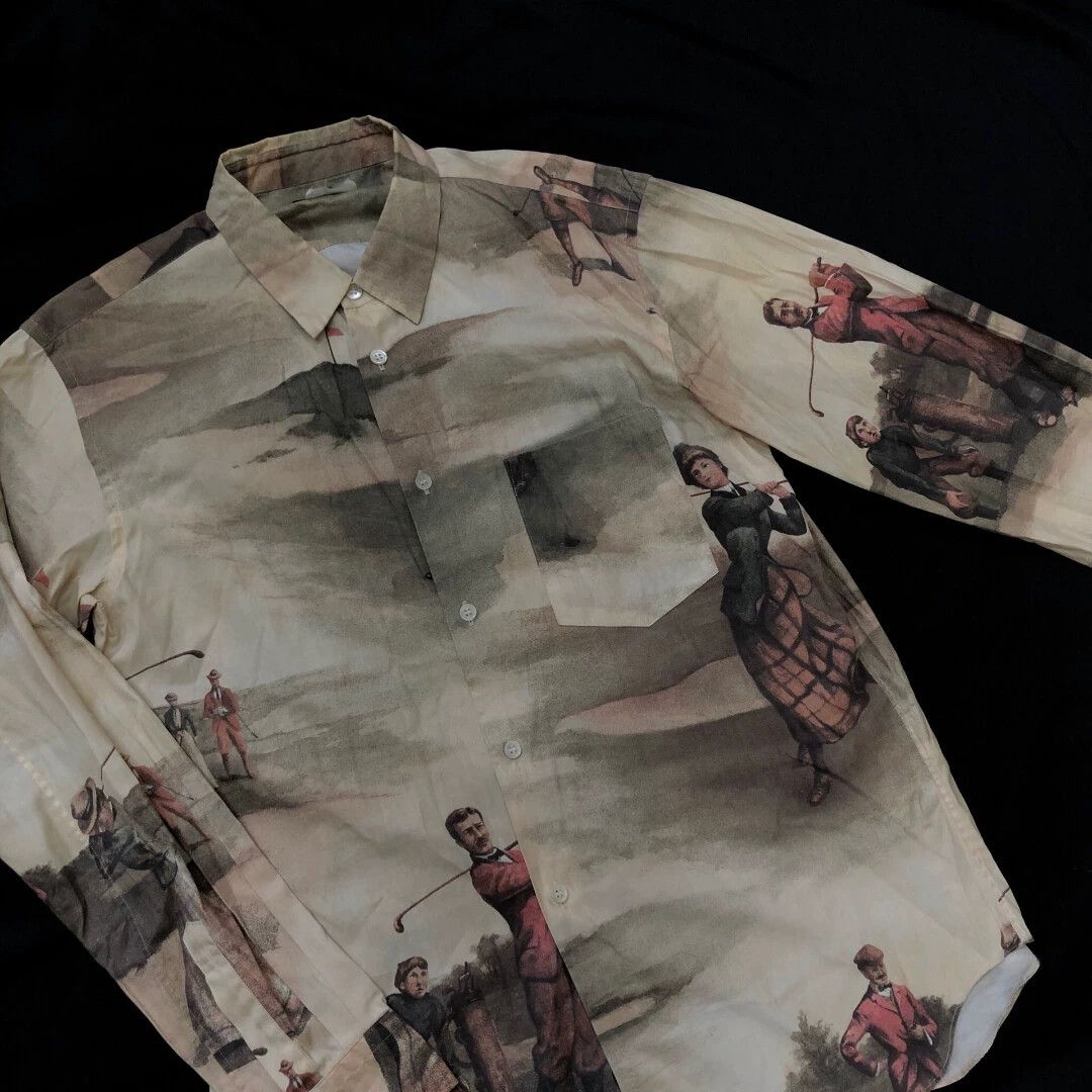 Comme des Garcons CDG 16SS 18thC British Art LS Golf Shirt S MINT Size US S / EU 44-46 / 1 - 7 Thumbnail