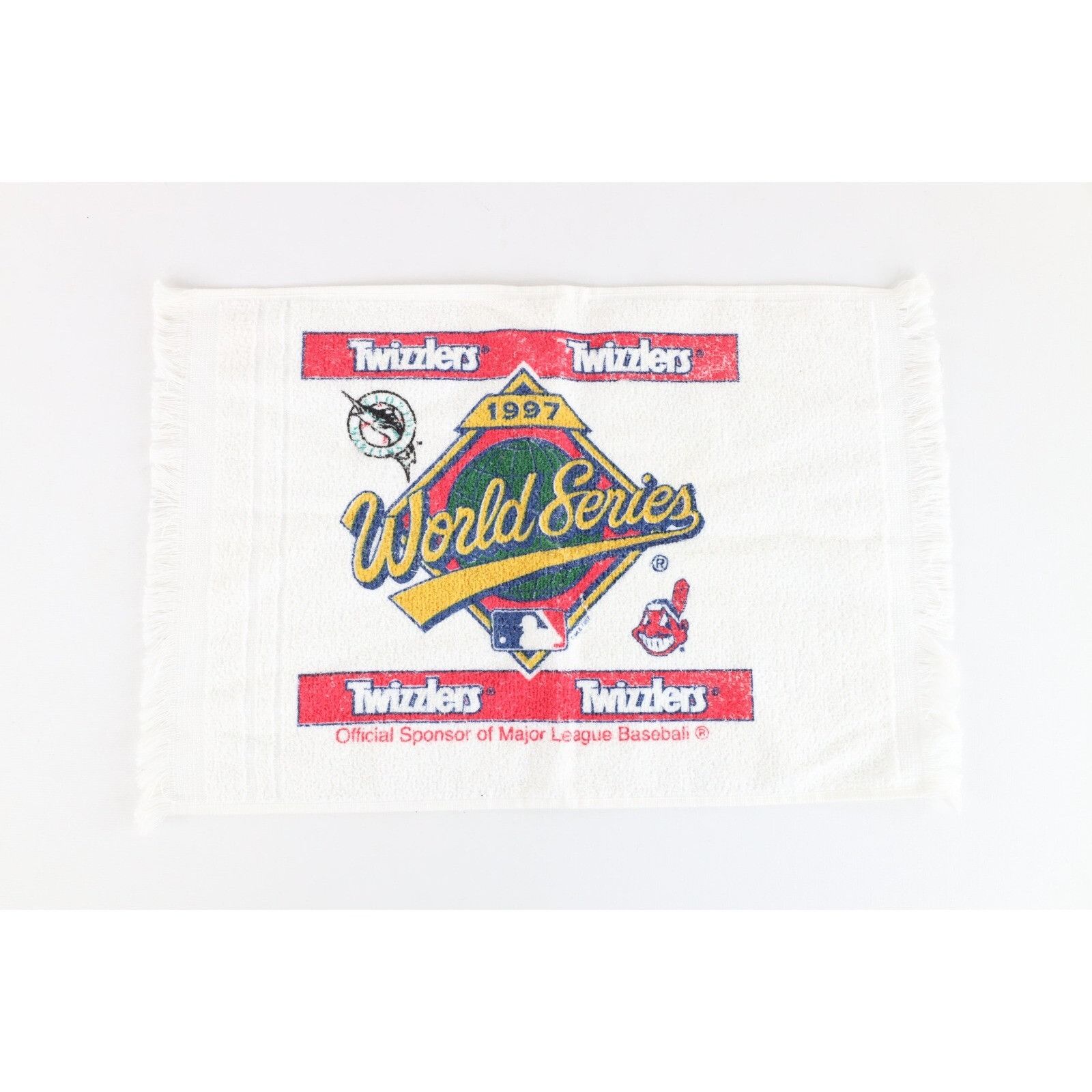 Vintage Deadstock Vintage 1997 World Series Marlins Indians Towel Size ONE SIZE - 1 Thumbnail